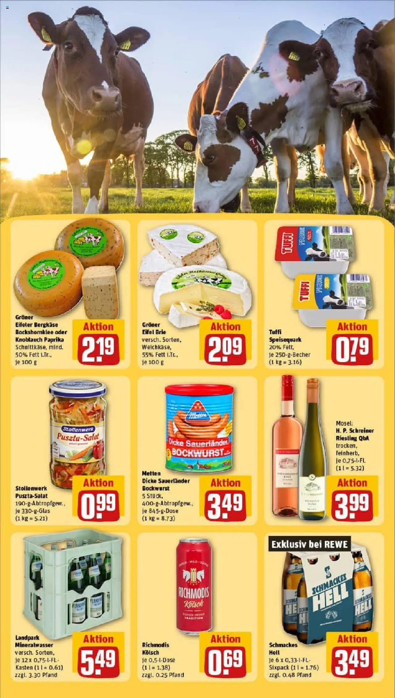 Rewe prospekt Engelskirchen	 - gültig ab dem 29.06.2025 | Seite: 27 | Produkte: Bockwurst, Dicke sauerlander bockwurst, Mineralwasser, Knoblauch