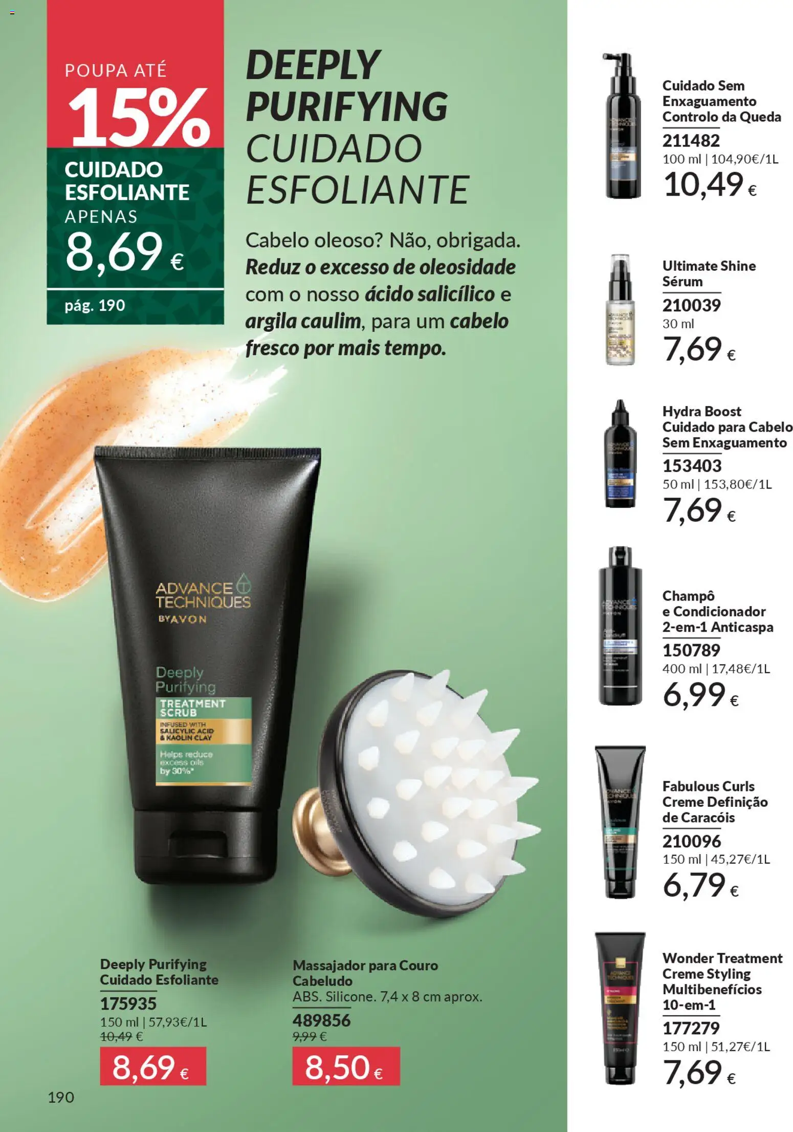 Catálogo Avon Campanha 11 Black Friday │ válido de 01.11.2025 | Página: 190 | Produtos: Massajador, Argila, Condicionador, Sérum
