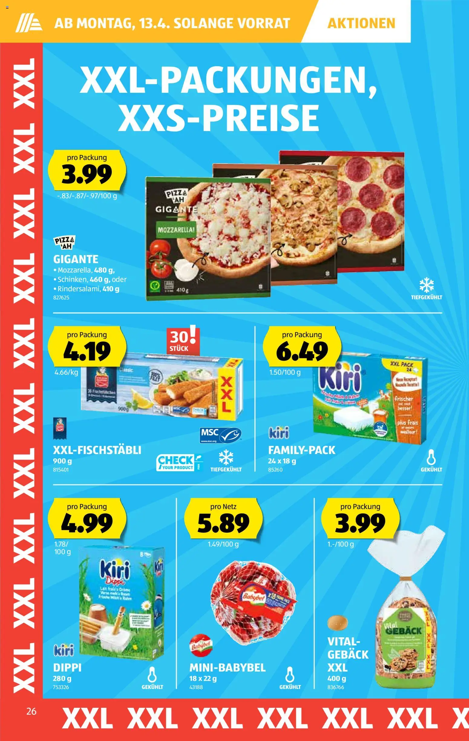 Aldi aktionen – gültig ab 09.04.2026 | Seite: 26 | Produkte: Pizza