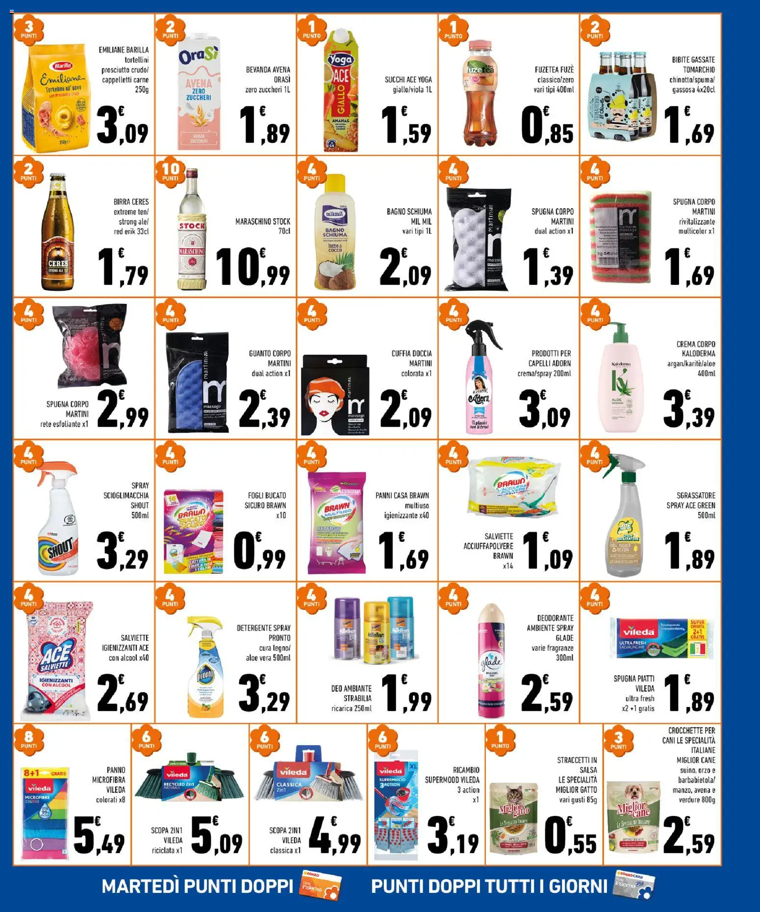 Volantino Conad del 04.03.2026 | Pagina: 7 | Prodotti: Panno microfibra, Pasta, Ceres, Bagno