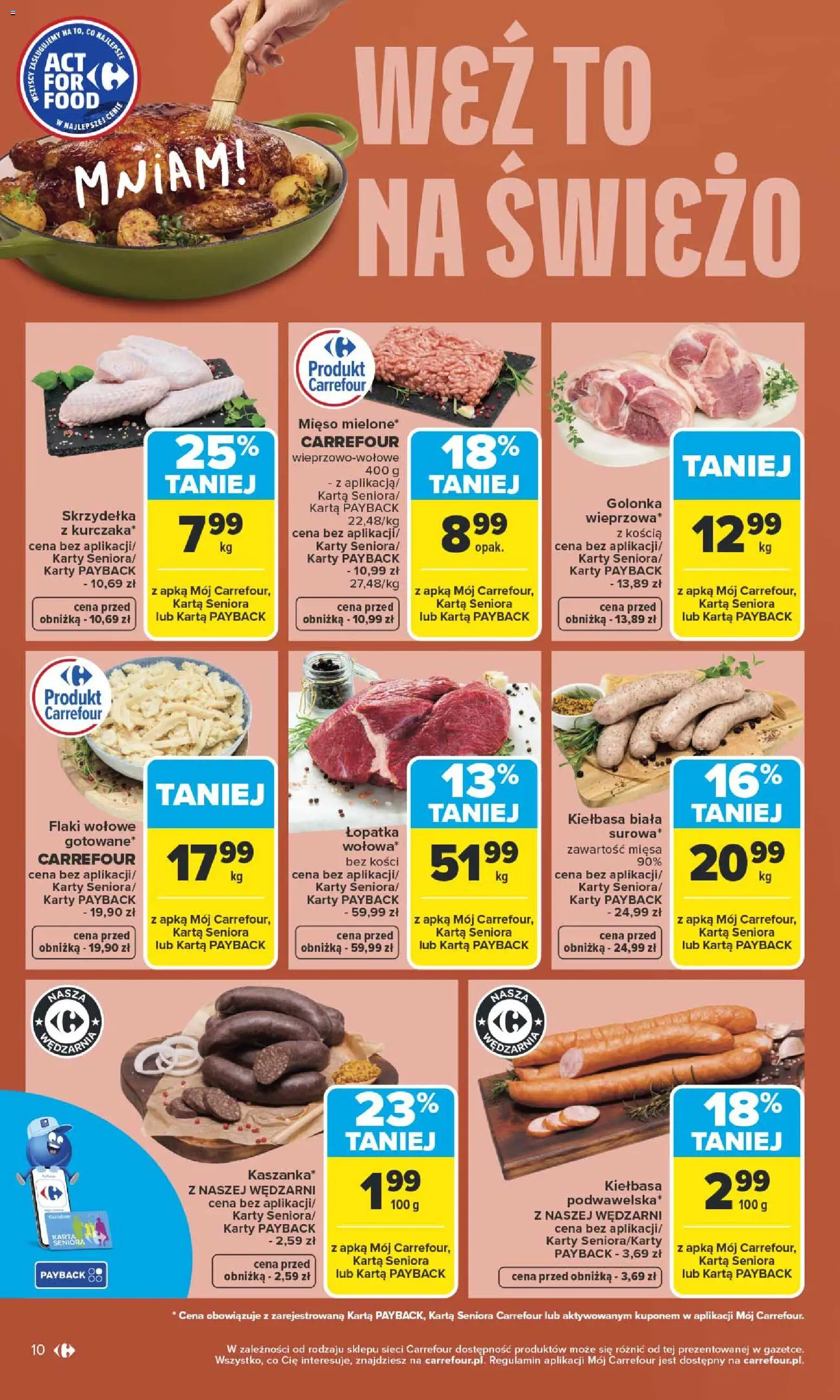 Carrefour gazetka od 27.04.2026 | Strona: 12 | Produkty: Kiełbasa, Karta, Flaki, Flaki wołowe