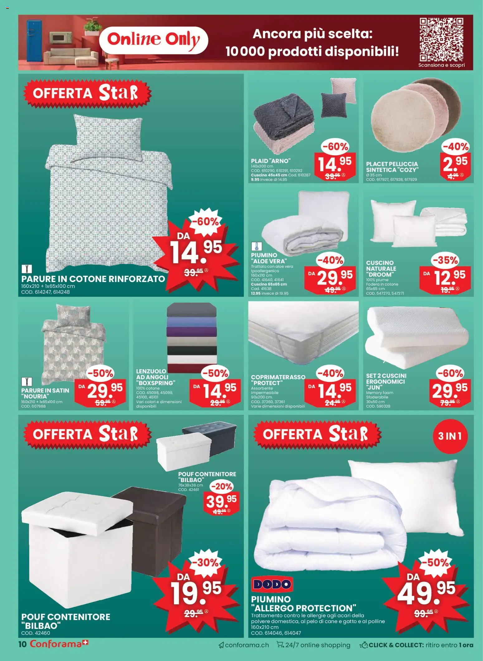 Conforama Aktionen Mobili e Materassi – gültig ab 28.01.2026 | Seite: 10 | Produkte: Pouf