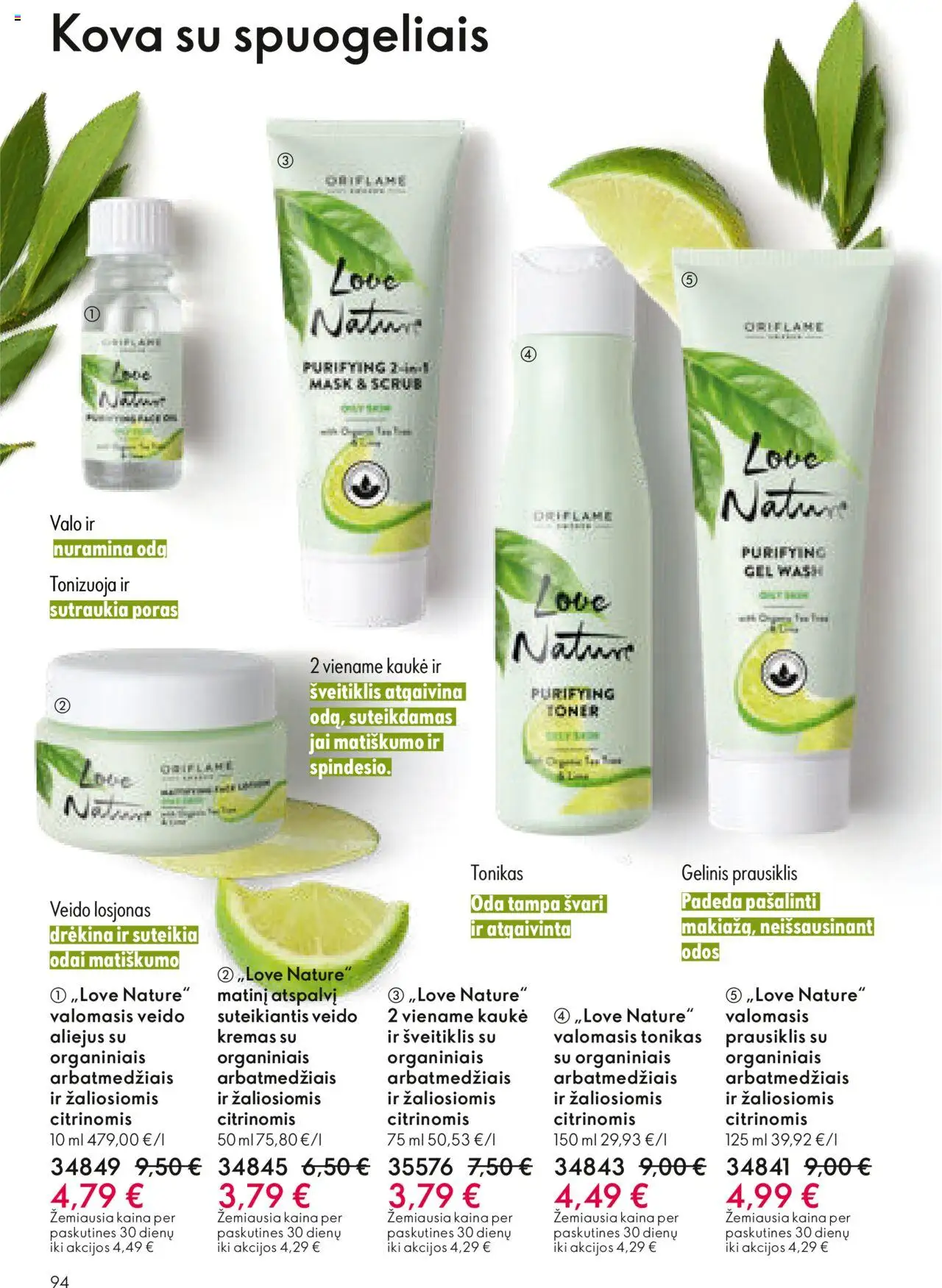 Oriflame akcijos nuo 29.10.2025 | Puslapis: 94 | Prekių: Tonikas, Kaukė, Šveitiklis, Aliejus