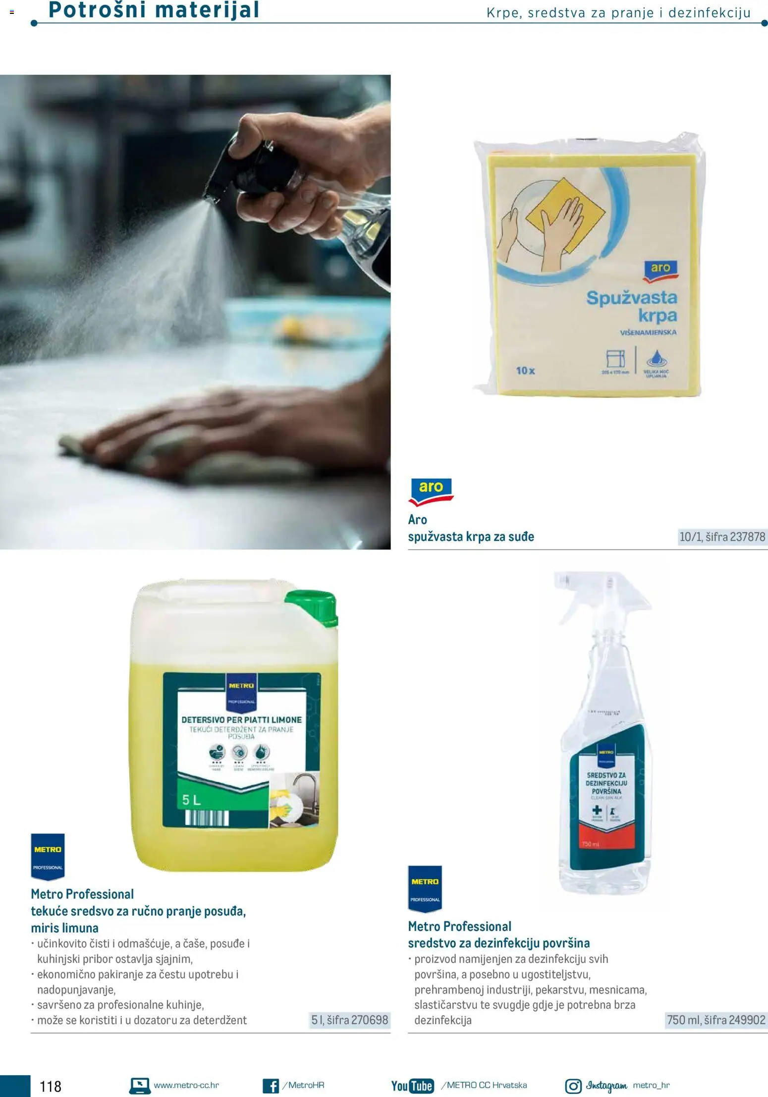 Metro katalog | vrijedi od 05.03.2026 | Stranica: 118 | Proizvodi: Miris, Krpa, Deterdžent, Tekući deterdžent