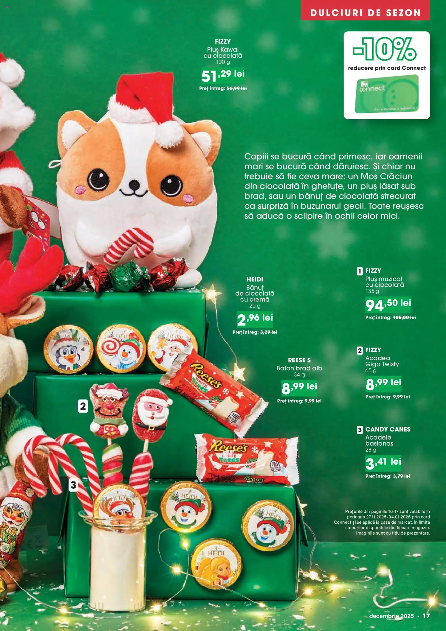 Noul catalog Mega Image – valabil de la 27.11.2025 | Pagină: 17 | Produse: Cremă, Ciocolată, Acadele