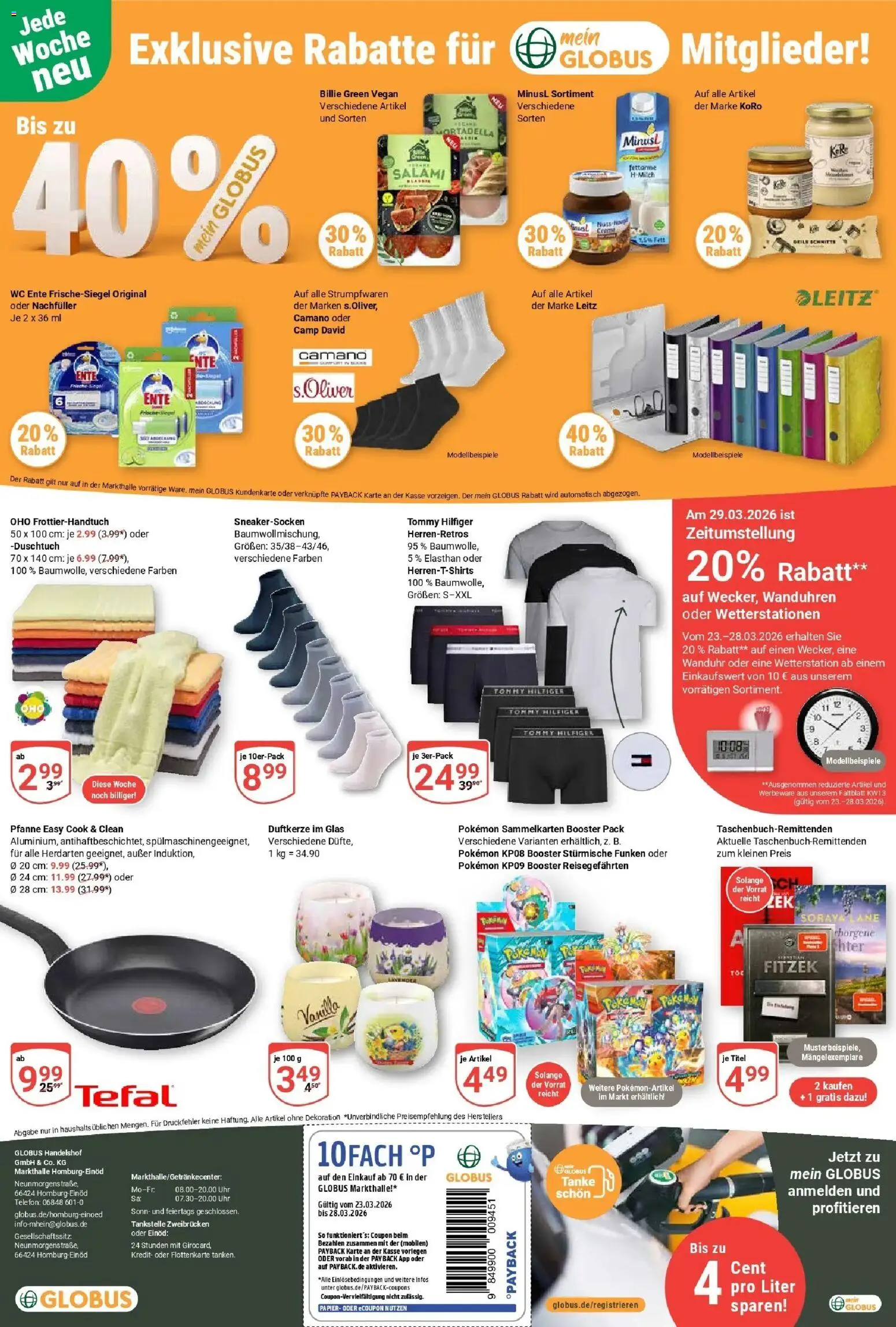 Globus prospekt Homburg-Einöd	 – gültig ab 23.03.2026 | Seite: 28 | Produkte: Wetterstation, Creme, Salami, Ente