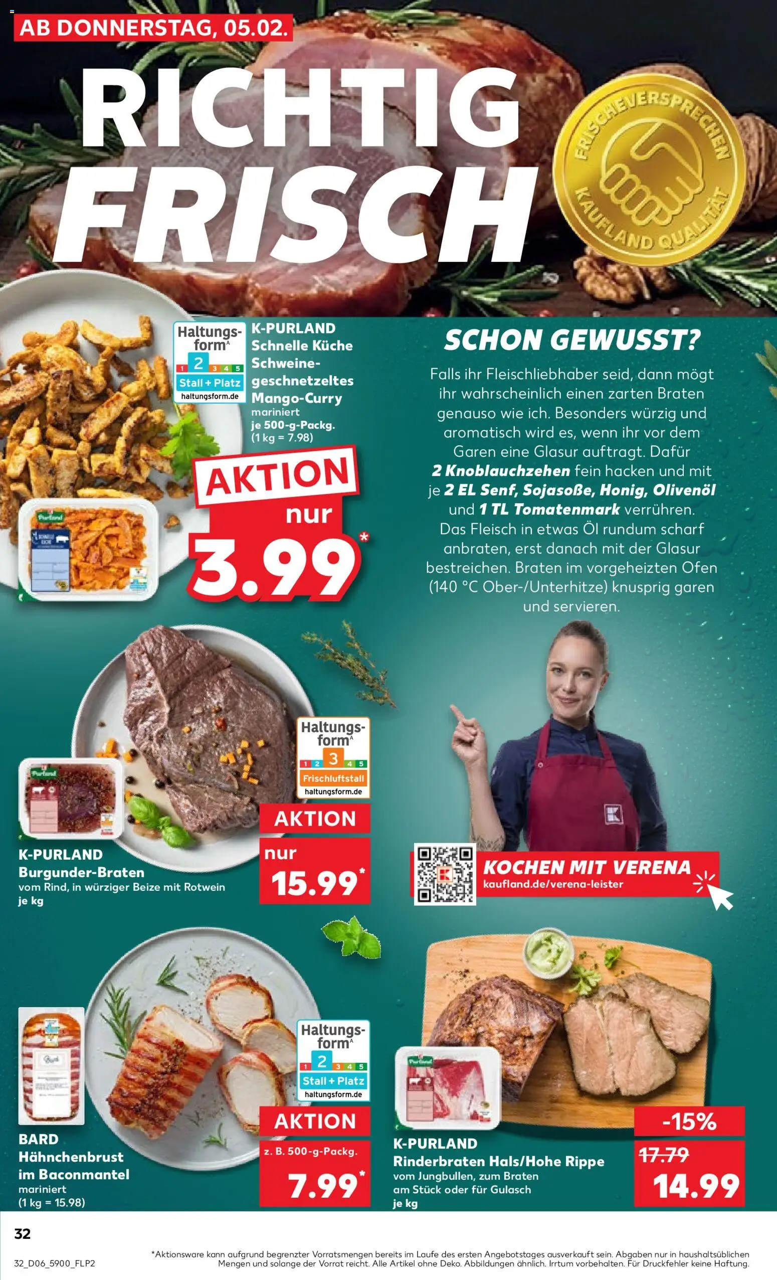 Kaufland Prospekt 	 – gültig ab 05.02.2026 | Seite: 32 | Produkte: Rotwein, Olivenol, Küche, Hahnchenbrust