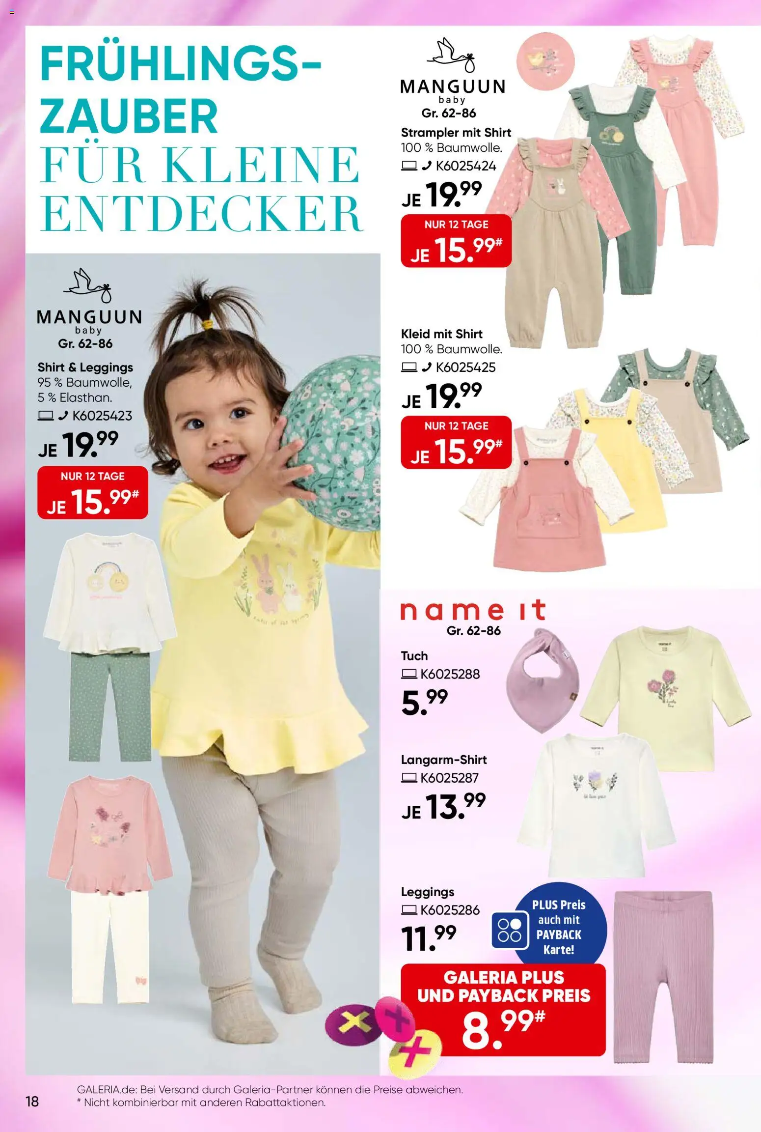 Galeria Karstadt Kaufhof Prospekt 	 – gültig ab 18.03.2026 | Seite: 18 | Produkte: Shirt, Langarmshirt, Leggings, Kleid