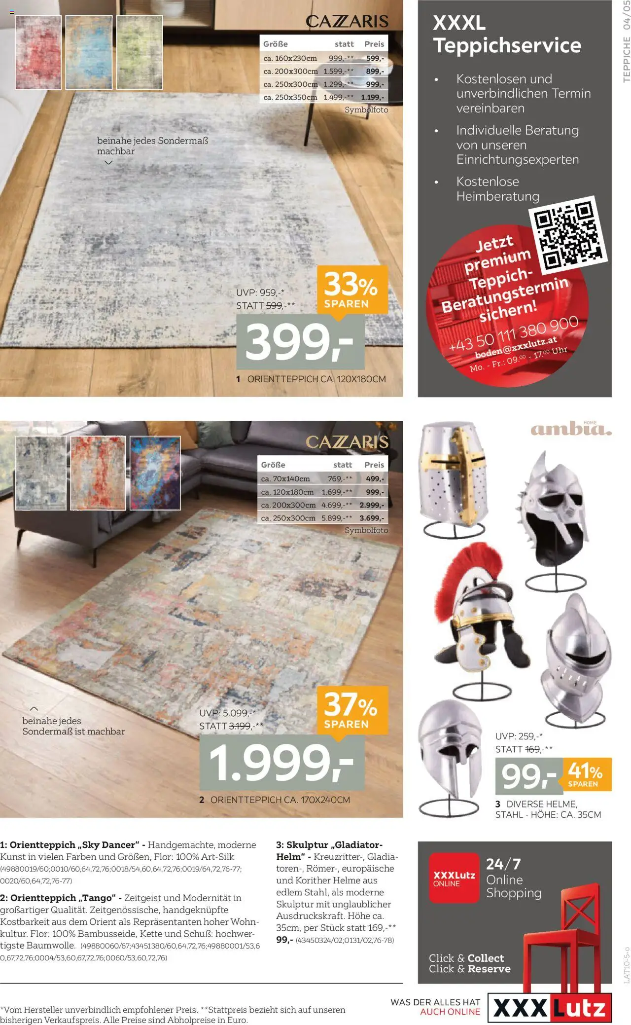 XXXLutz Teppiche gültig ab 14.10.2025 | Seite: 5 | Produkte: Uhr, Teppich