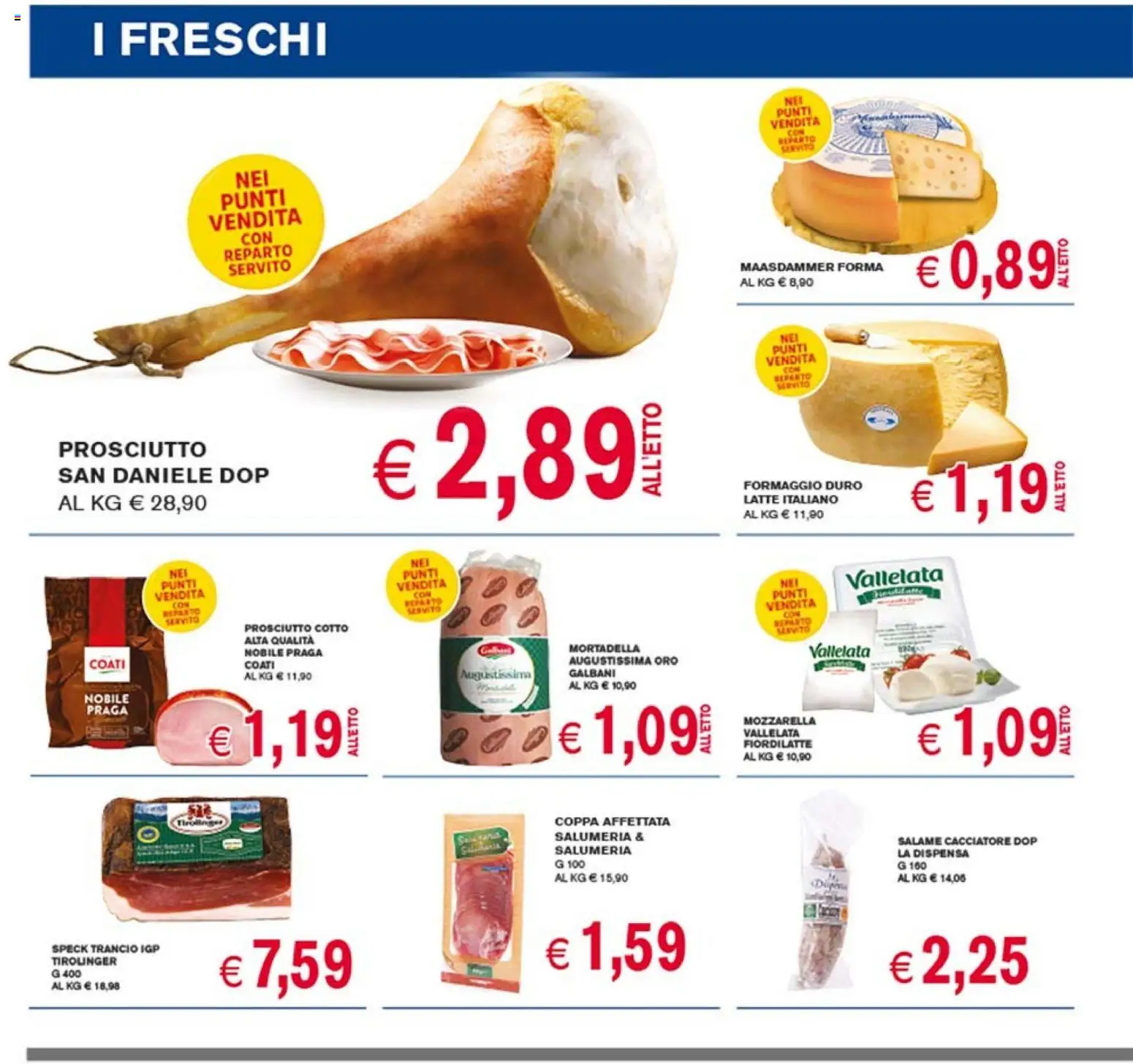 Volantino Coal del 12.03.2026 | Pagina: 6 | Prodotti: Prosciutto Cotto, Salame, Latte, Formaggio