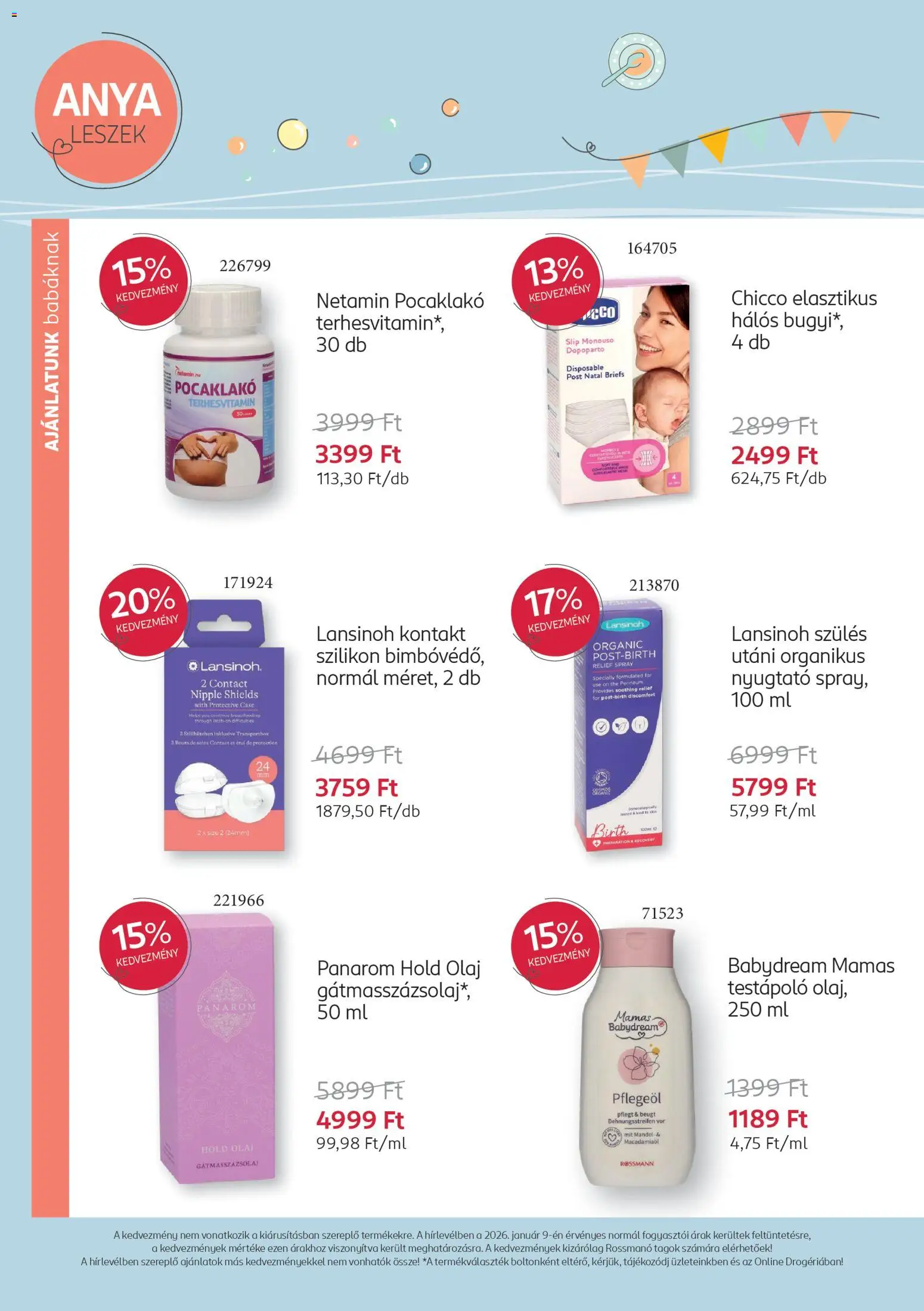 Rossmann akciós ujság - amely érvényes a következő dátumtól: 12.01.2026 | Oldal: 6 | Termékek: Body, Olaj, Testápoló, Bugyi