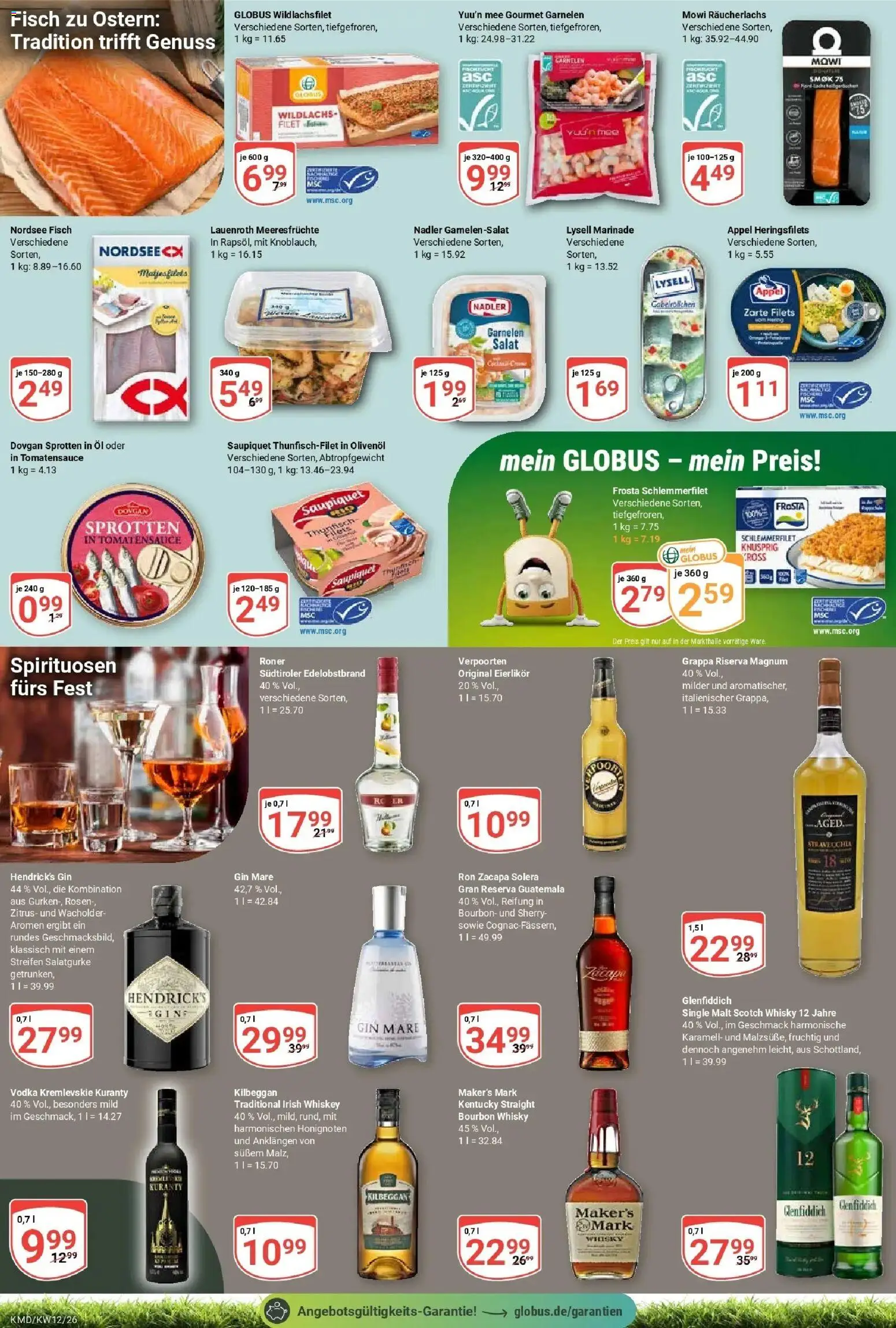 Globus prospekt Köln	 – gültig ab 16.03.2026 | Seite: 15 | Produkte: Öl, Thunfisch, Garnelen, Vodka