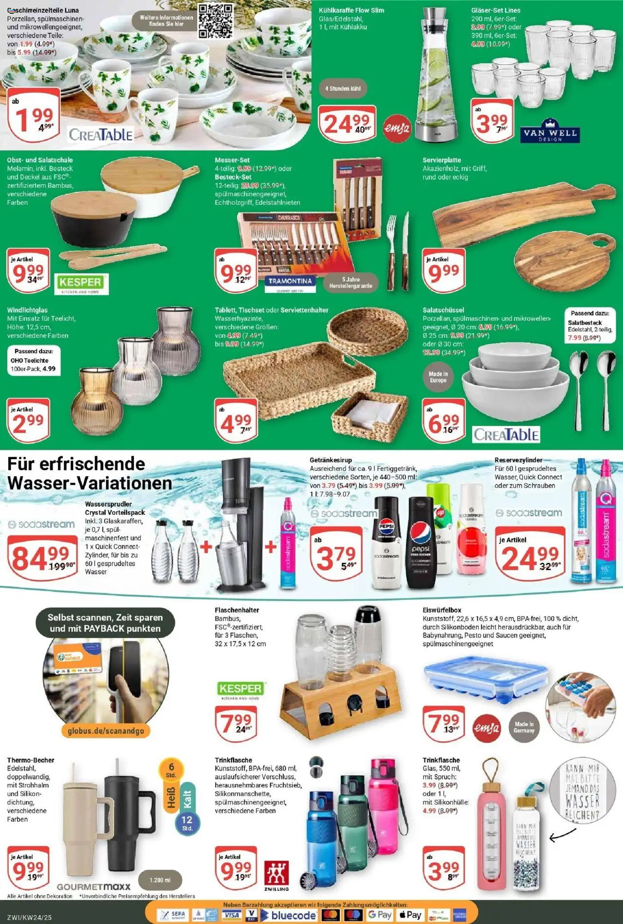 Globus prospekt Zwickau	 - gültig ab dem 08.06.2025 | Seite: 24 | Produkte: Box, Wasser, Obst, Sodastream