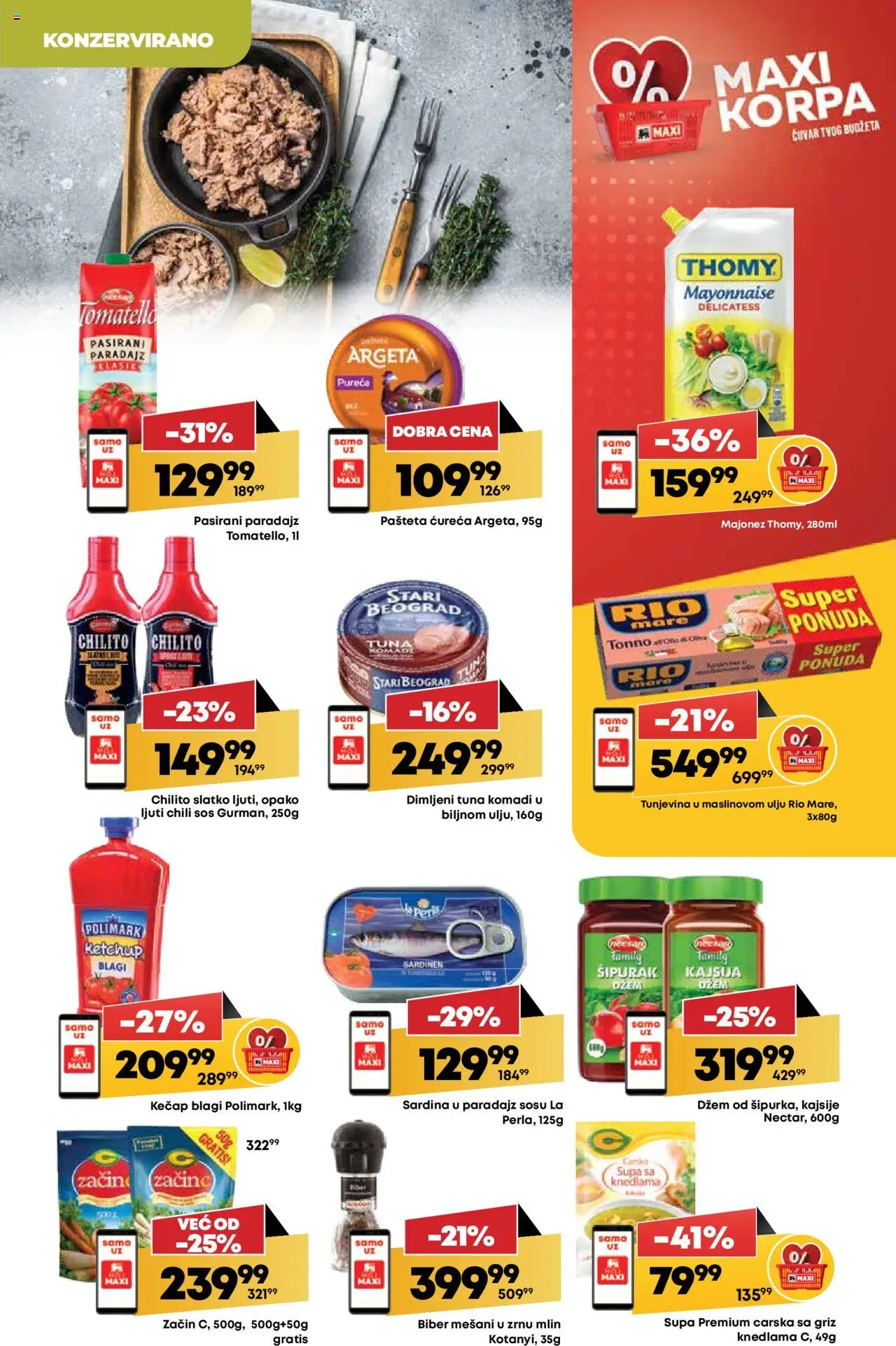 Mega Maxi katalog - važi od 12.06.2025 | Strana: 17 | Proizvode: Majonez, Mlin, Dzem, Pašteta