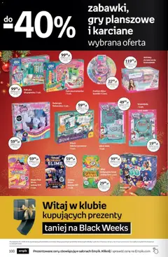 Pogląd oferty "Empik Black Friday" - ważna od 12.11.2025 | Strona: 100 | Produkty: Gry