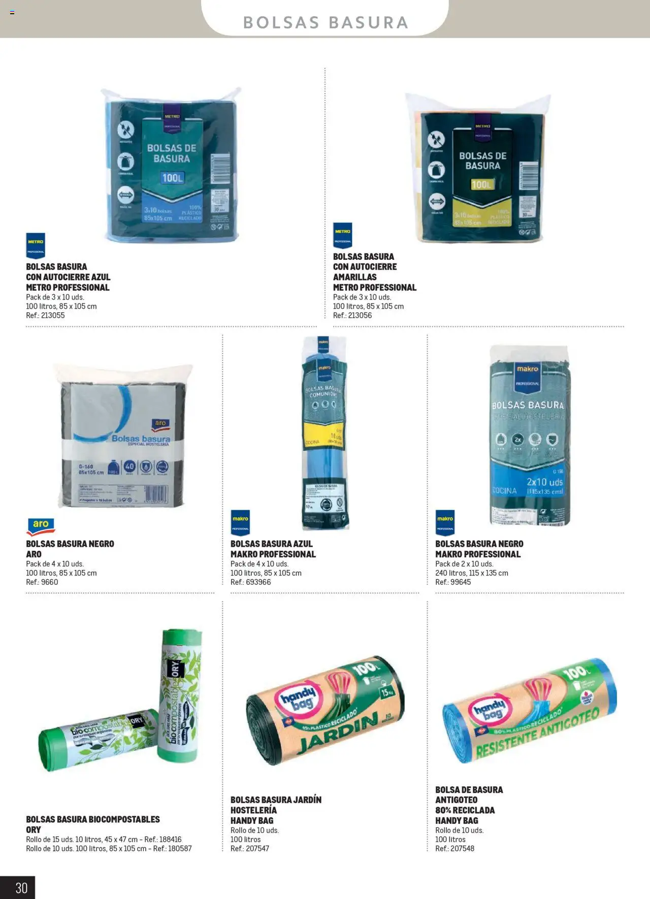 Makro - Catálogo Limpieza │ válido desde el 13.03.2025 | Página: 30 | Productos: Bolsa, Cocina