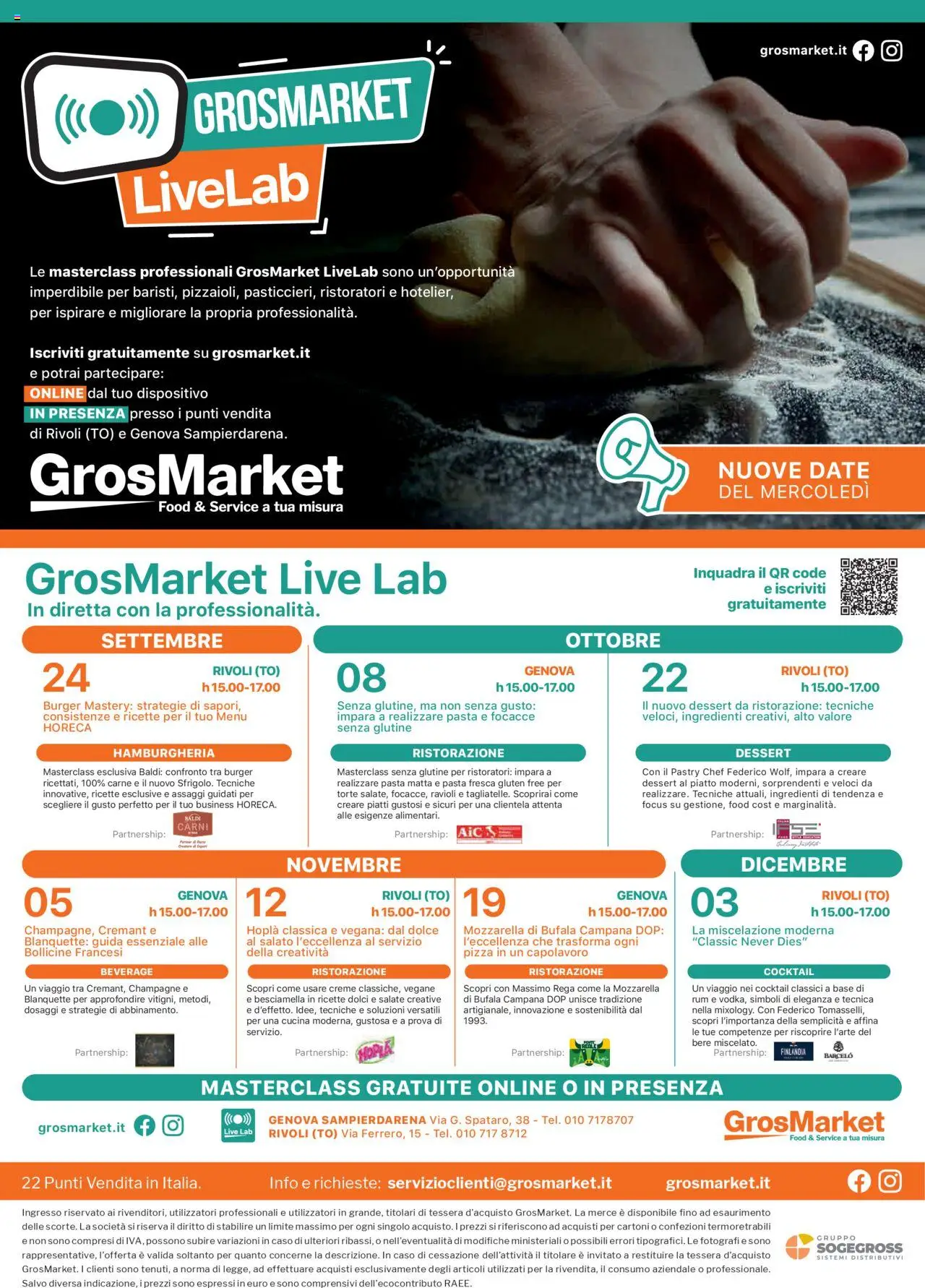 Volantino Sogegross del 10.09.2025 | Pagina: 66 | Prodotti: Mozzarella, Pasta, Champagne, Piatto
