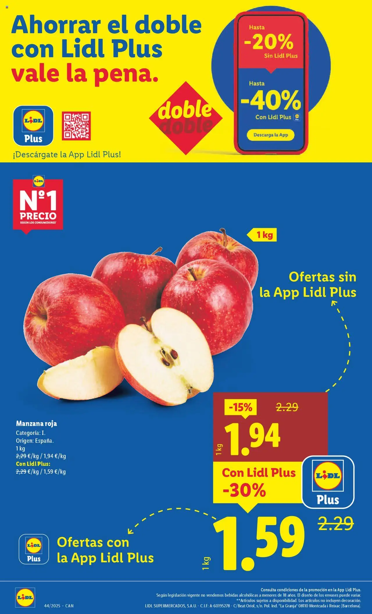 Lidl - Canarias │ válido desde el 27.10.2025 | Página: 4 | Productos: Manzana, Apple
