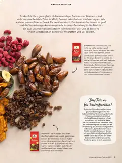 Alnatura Prospekt ab 01.02.2026 gültig | Seite: 9 | Produkte: Schokolade, Avocado, Rosinen, Fleisch