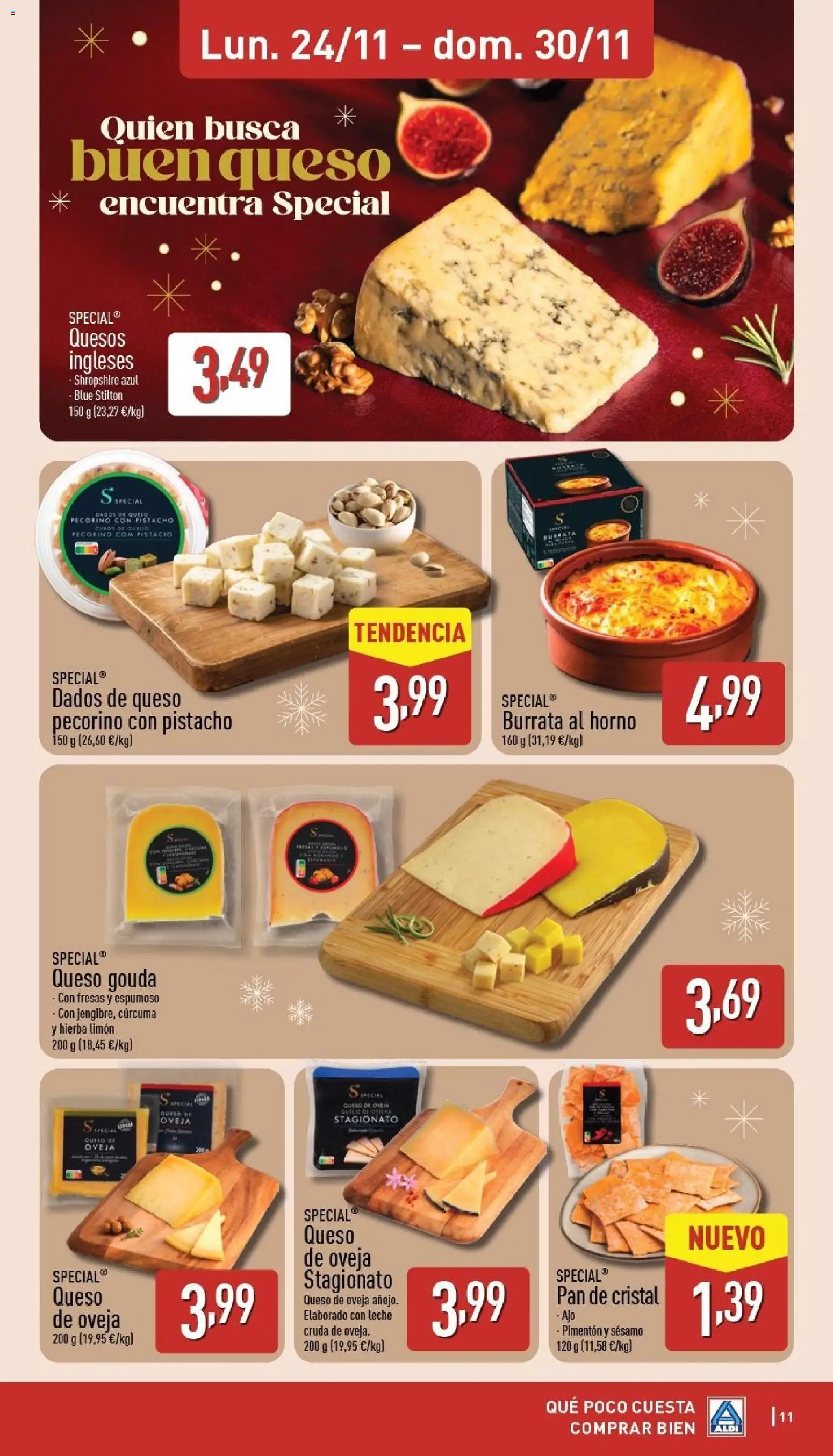Aldi folleto Canarias │ válido desde el 24.11.2025 | Página: 11 | Productos: Leche, Queso, Pan, Horno