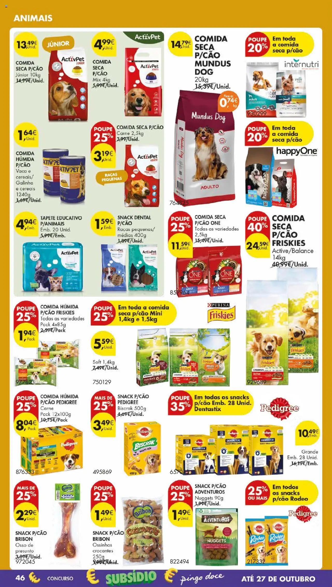 Pingo Doce folheto │ válido de 21.10.2025 | Página: 58 | Produtos: Tapete, Presunto, Carne, Nuggets