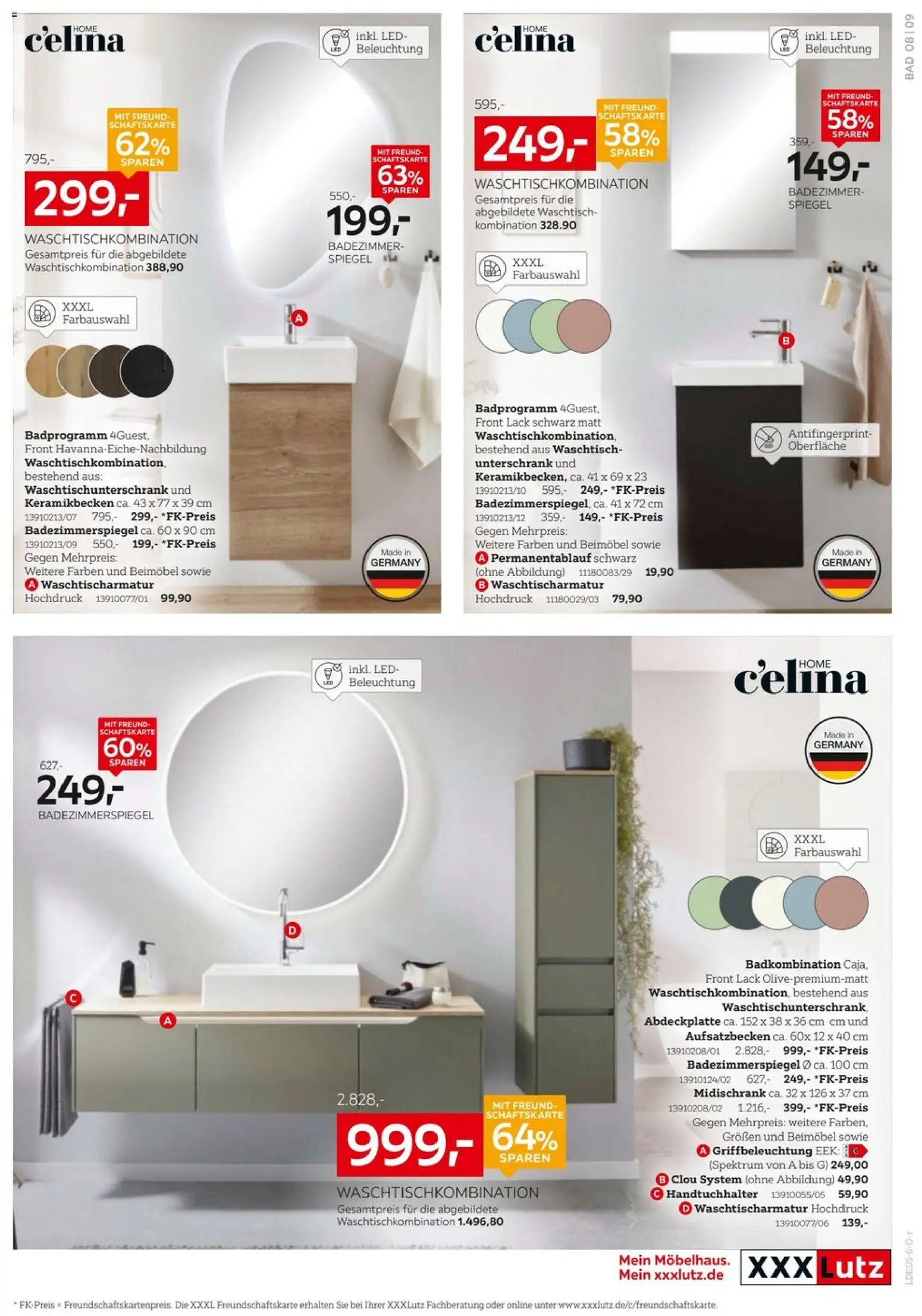 XXXLutz Badzimmertesterinnen und -tester gesucht – gültig ab 25.04.2026 | Seite: 9 | Produkte: Bad, Waschtisch, Badezimmerspiegel, Midischrank