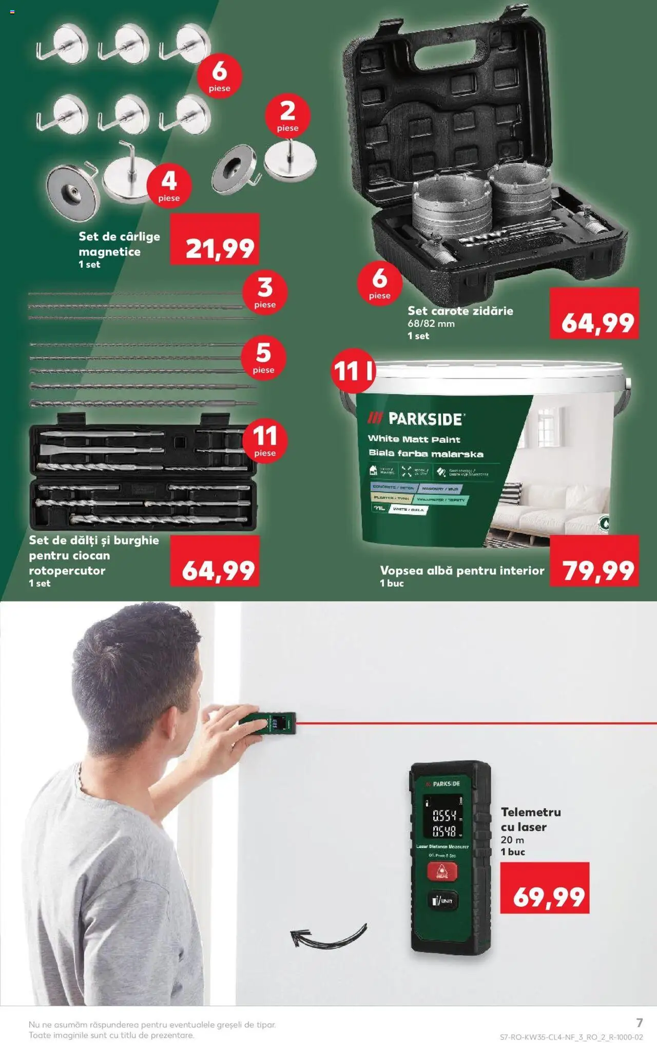 Catalog Kaufland - Fălticeni – valabil de la 27.08.2025 | Pagină: 7 | Produse: Ciocan rotopercutor, Telemetru, Vopsea