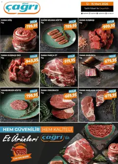 12.03.2026 tarihinden itibaren geçerli olan Çağrı Market kataloğu önizlemesi