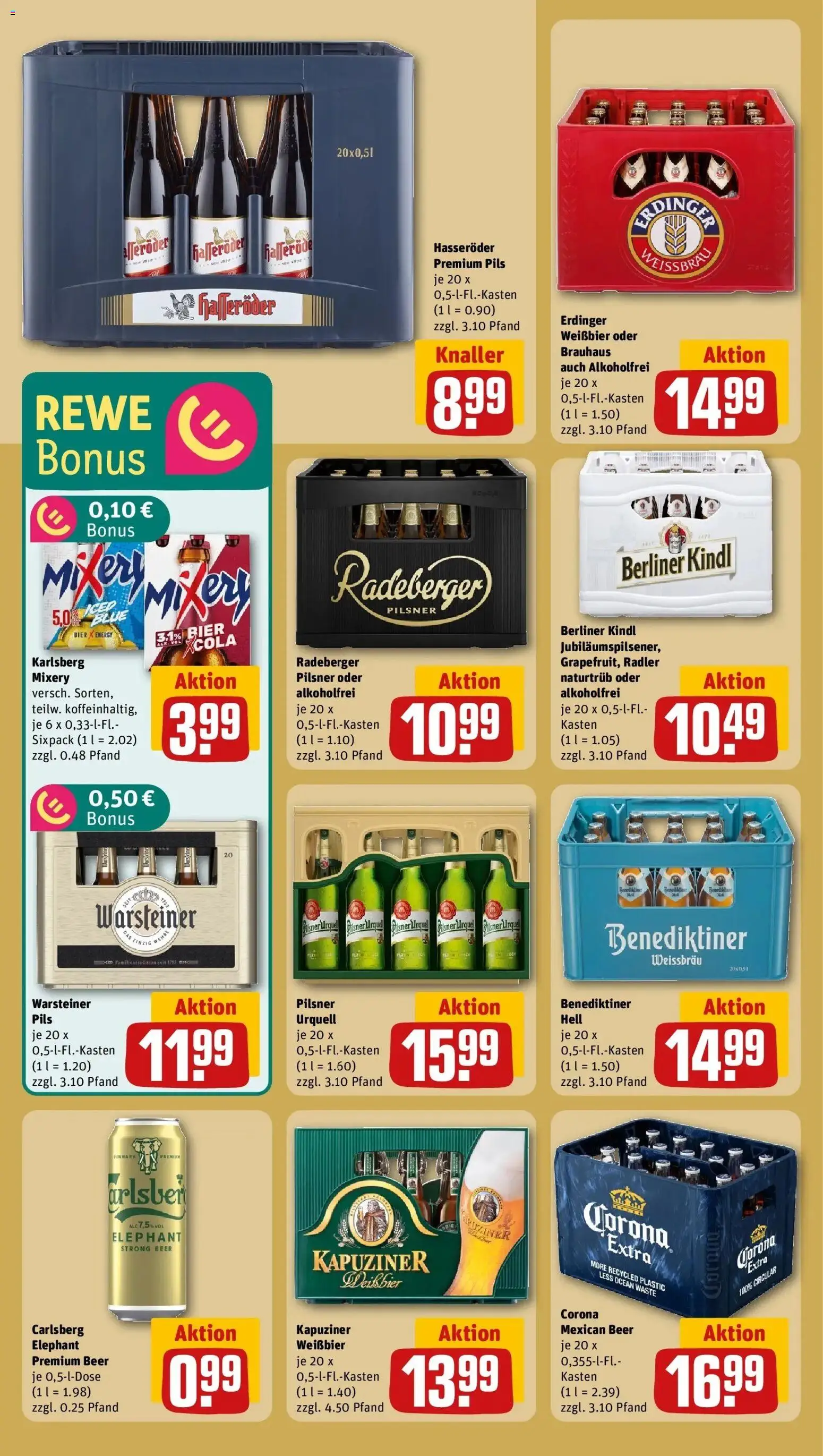 Rewe prospekt Schwielowsee / Caputh	 – gültig ab 22.02.2026 | Seite: 23 | Produkte: Erdinger, Carlsberg, Bier, Radler