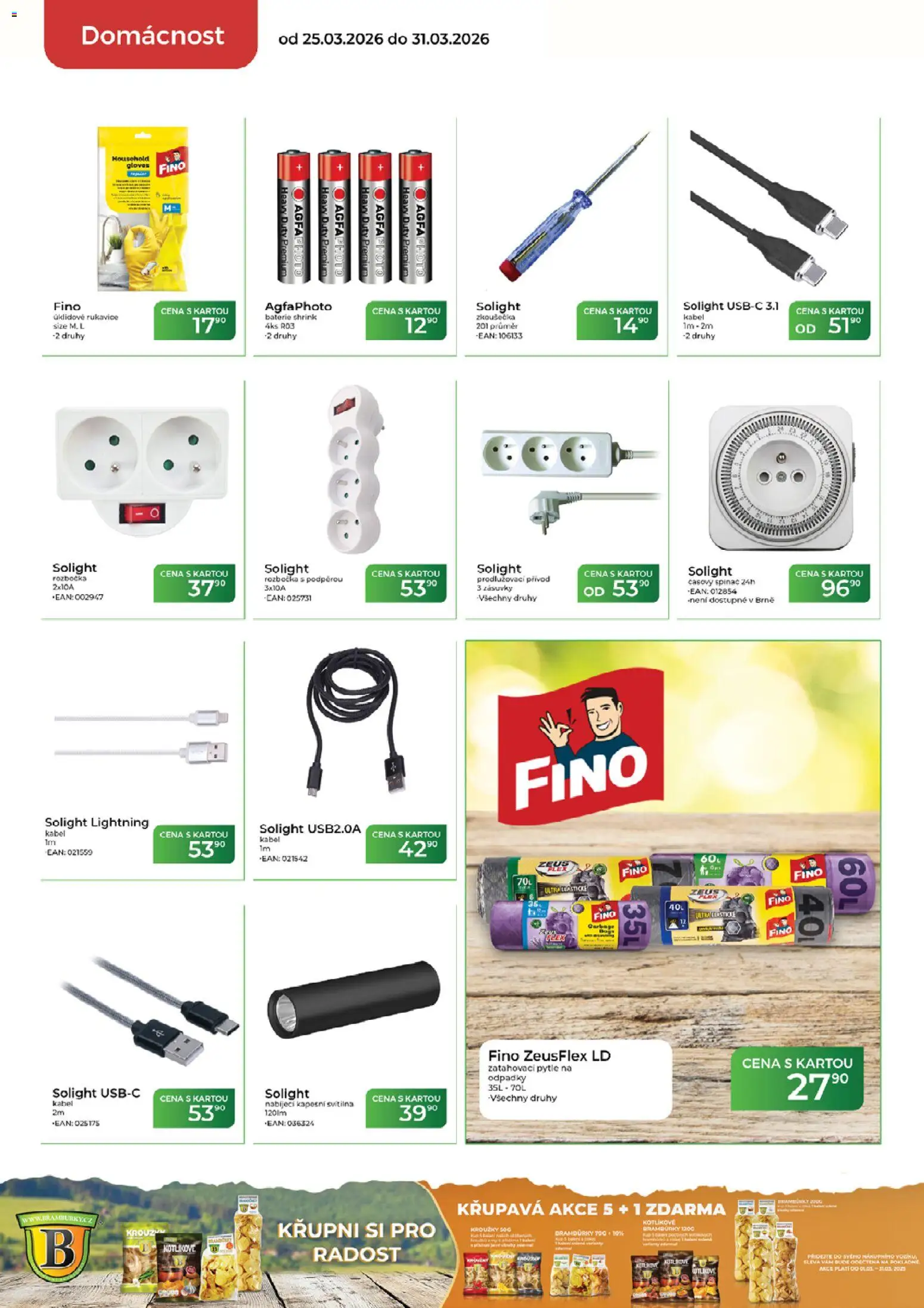 Tamda Foods leták od 25.03.2026 | Strana: 52 | Produkty: Rukavice, Kabel, Brambory, Baterie