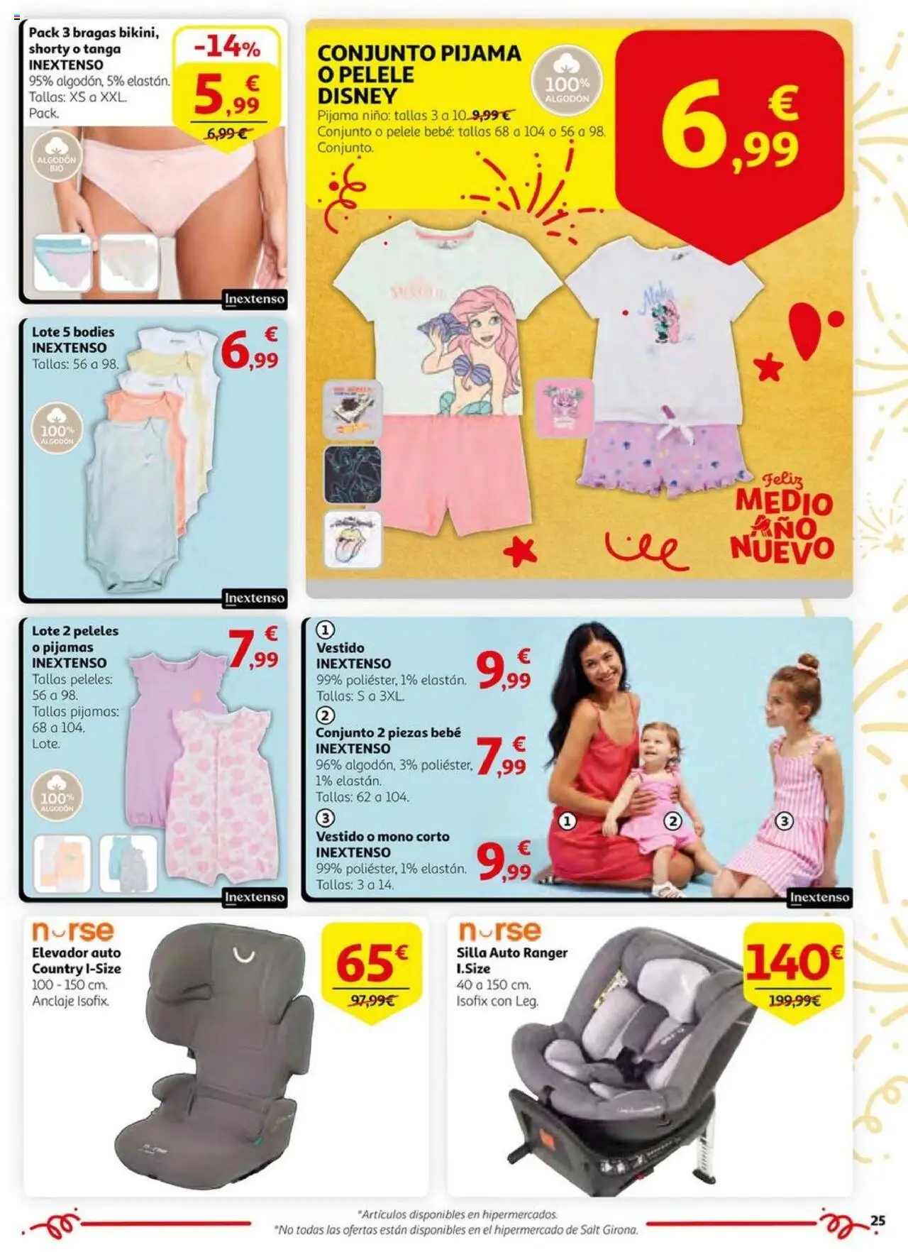 Alcampo - HP catalan  │ válido desde el 03.06.2025 | Página: 25 | Productos: Bragas, Pijama, Peleles, Silla