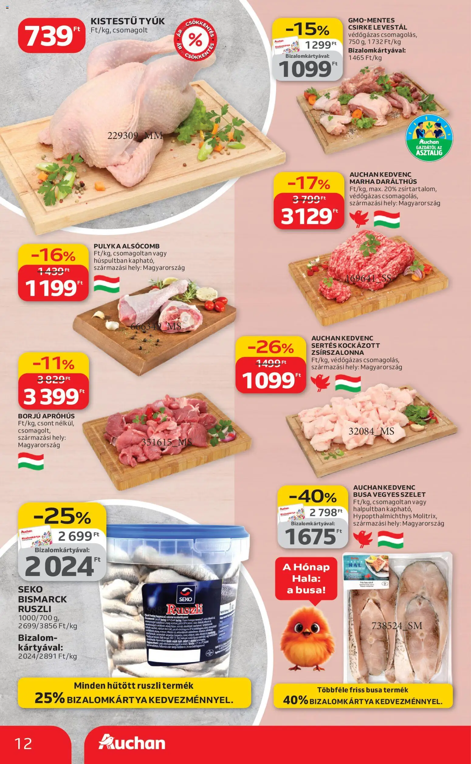 Auchan akciós ujság - amely érvényes a következő dátumtól: 19.02.2026 | Oldal: 12 | Termékek: Ing