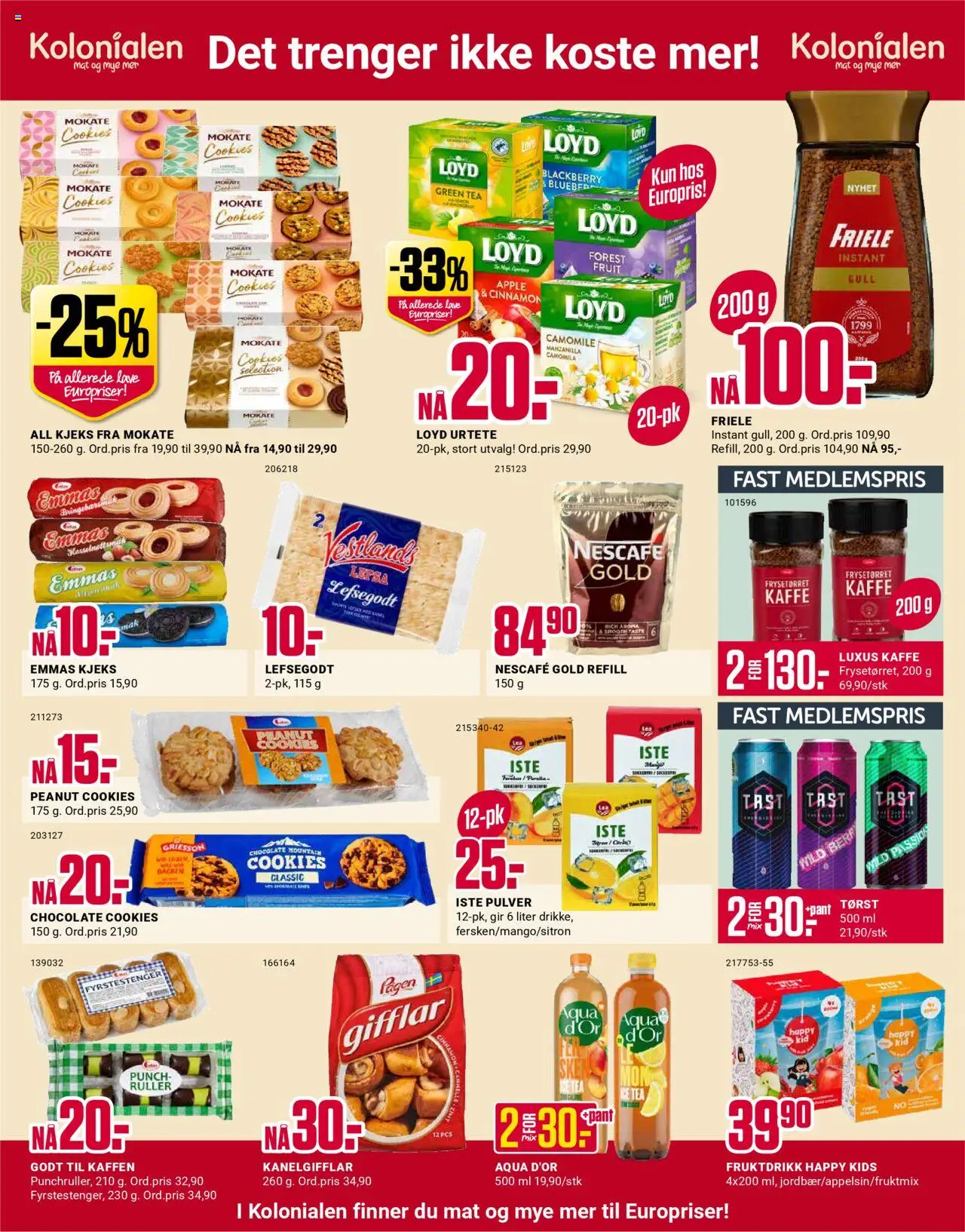  | Side: 3 | Produkter: Kjeks, Сітка зварна, Fat spread, Кумкват