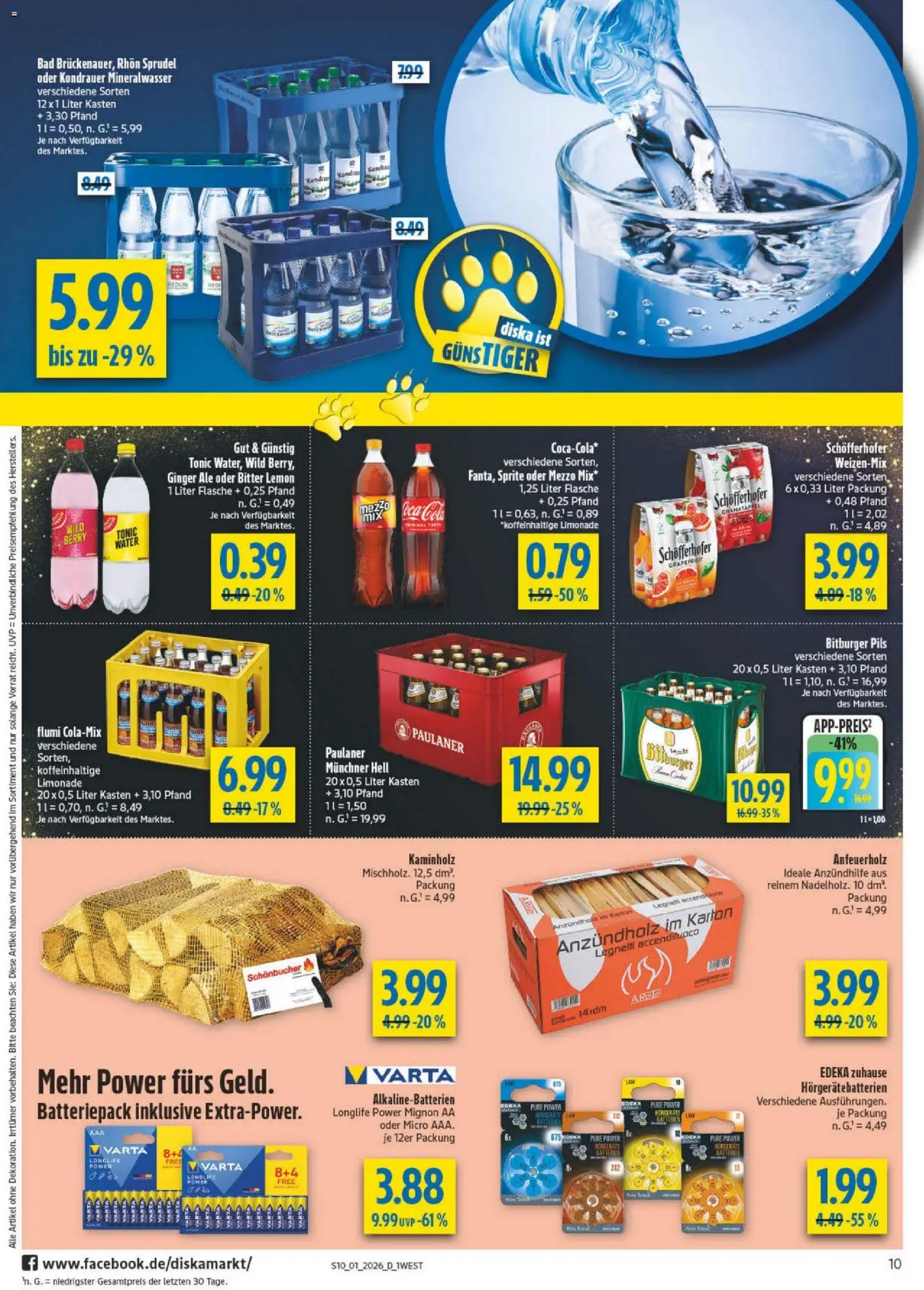 Diska - Diska Angebote Bayern KW01 – gültig ab 29.12.2025 | Seite: 10 | Produkte: Bitburger, Bad, Mineralwasser, Grapefruit