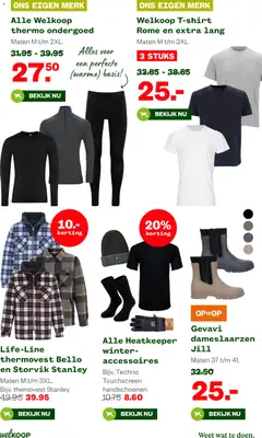 Welkoop - Folder - Voorbeeld van een folder van Welkoop, geldig van 20.10.2025 | Pagina: 39 | Producten: Handschoenen, Ondergoed