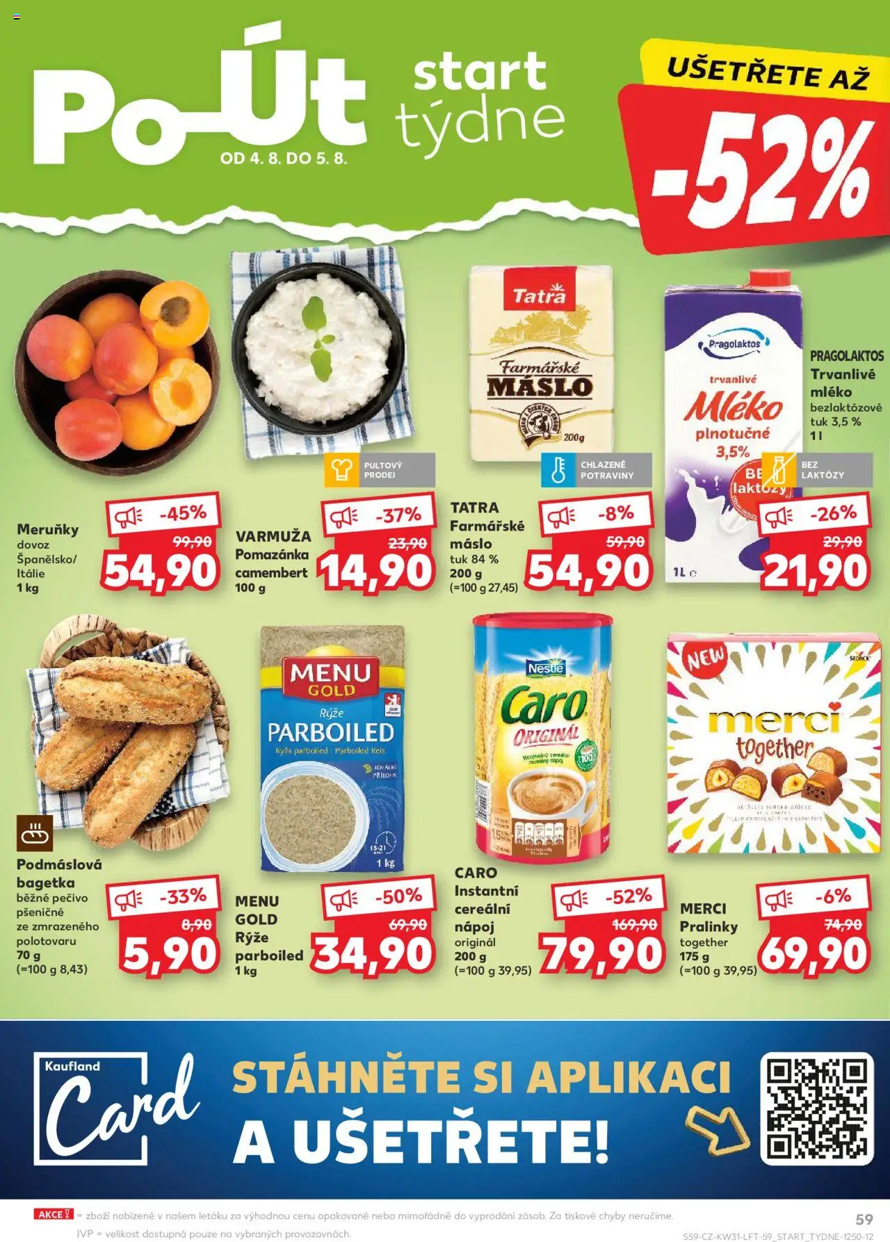 Kaufland leták - Plzeň Bory od 30.07.2025 | Strana: 59 | Produkty: Mléko, Merci, Potraviny, Caro