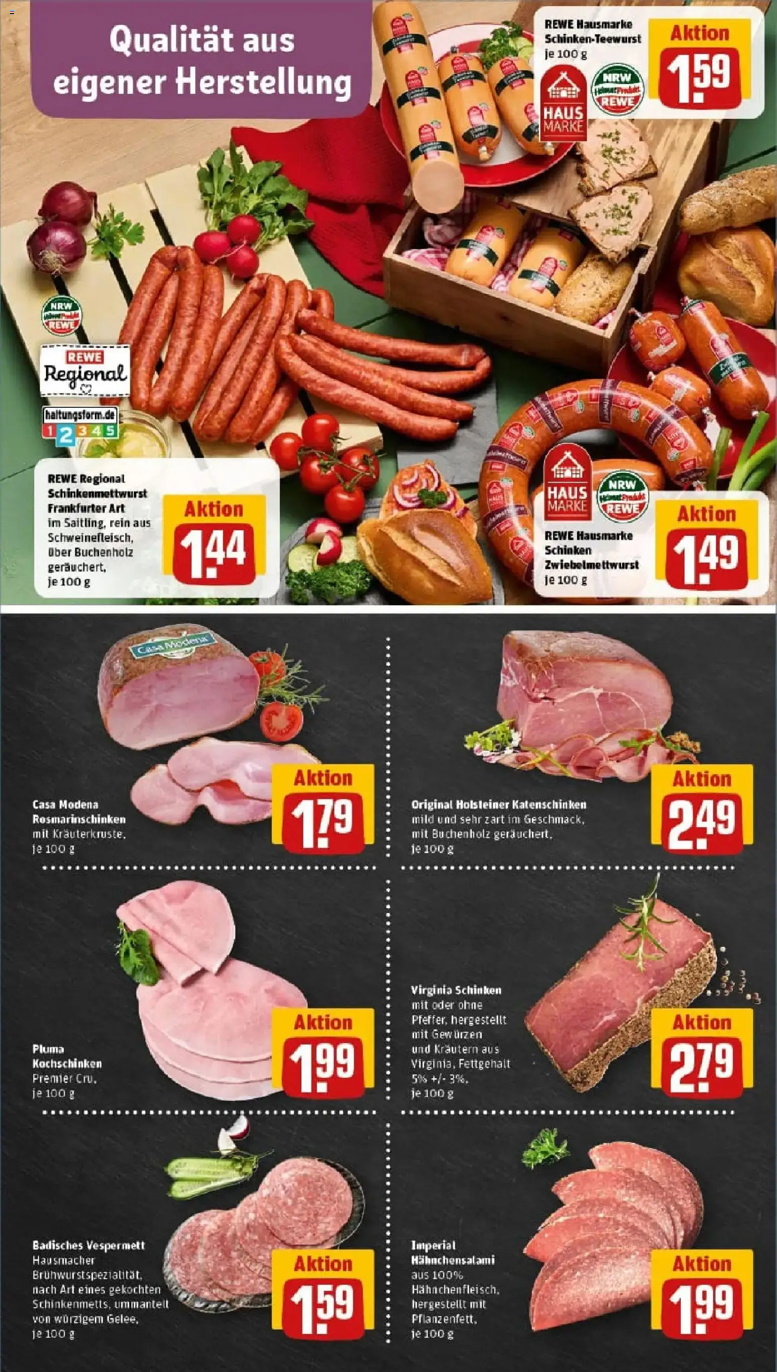 Rewe prospekt Duisburg / Duissern	 – gültig ab 10.11.2025 | Seite: 8 | Produkte: Schinken