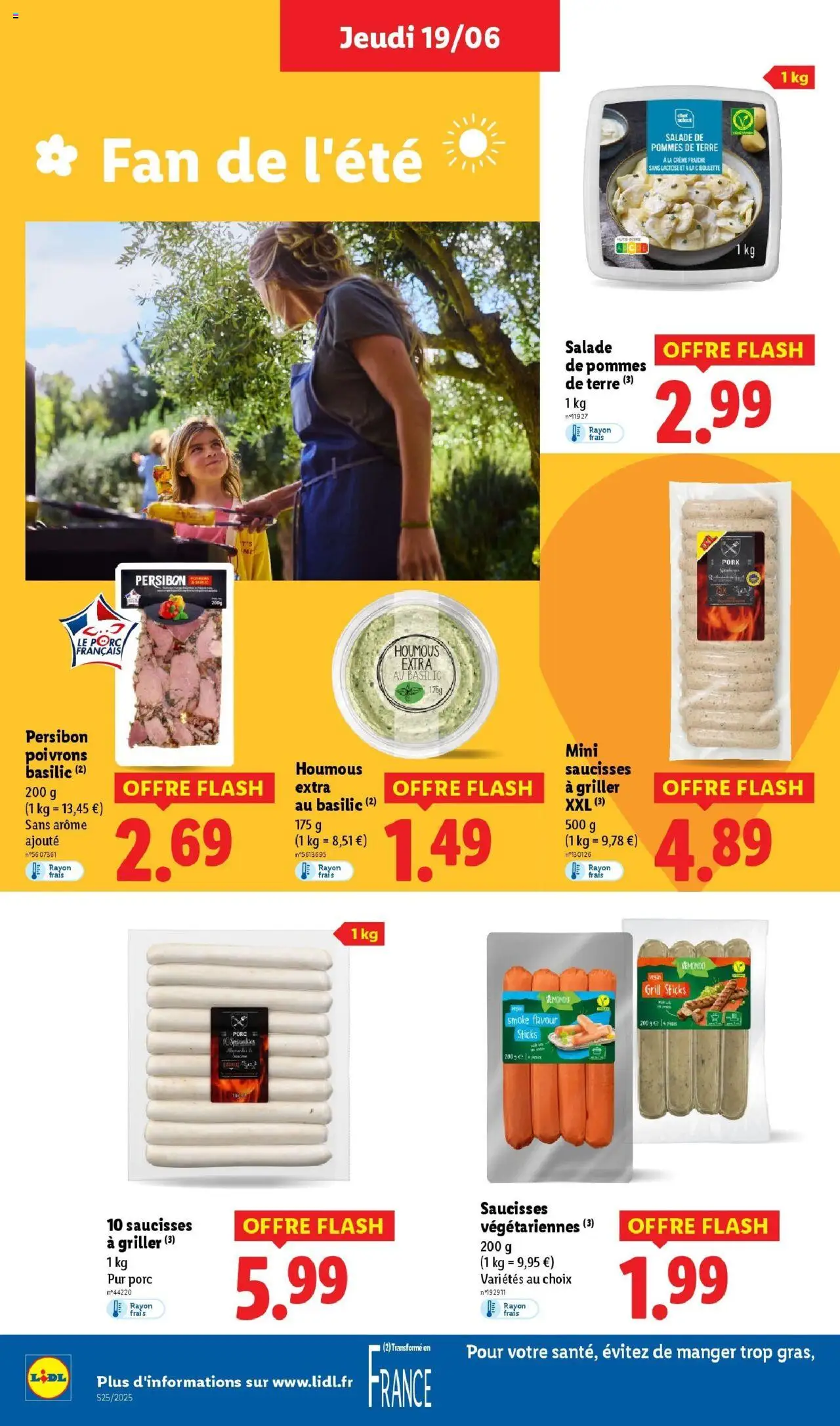  | Page: 16 | Produits: Salade, Pommes, Crème fraiche, Crème