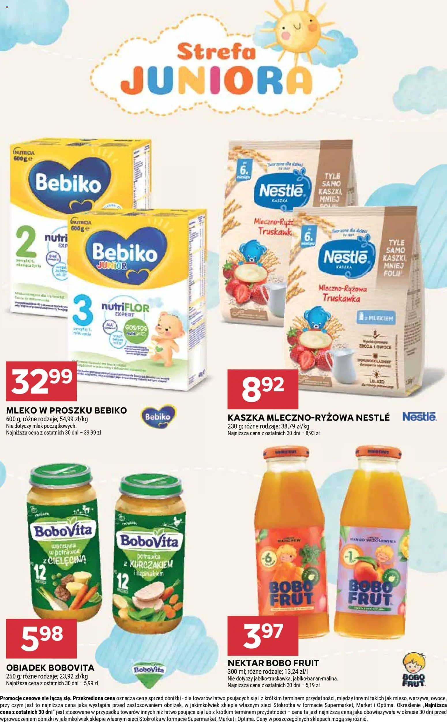 Stokrotka Gazetka od 26.02.2026 | Strona: 48 | Produkty: Mleko w proszku, Stokrotka, Bobo frut, Mleko