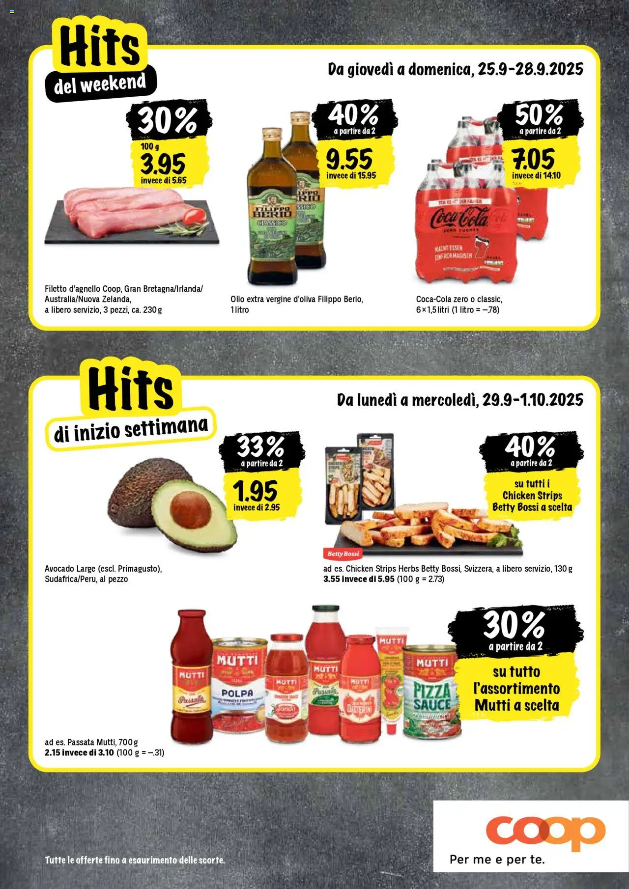 Coop - Una settimana di azioni – gültig ab 25.09.2025 | Seite: 20 | Produkte: Coca Cola, Pizza, Avocado
