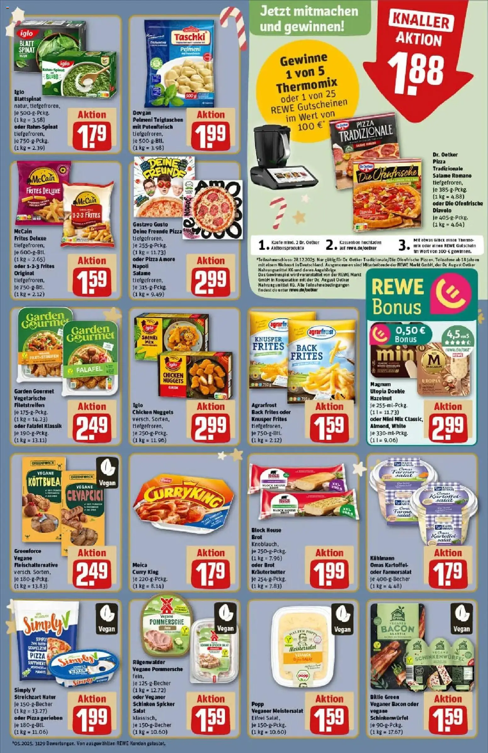 Rewe prospekt Fröndenberg	 – gültig ab 07.12.2025 | Seite: 11 | Produkte: Gustavo gusto, Kräuterbutter, Pizza, Salat