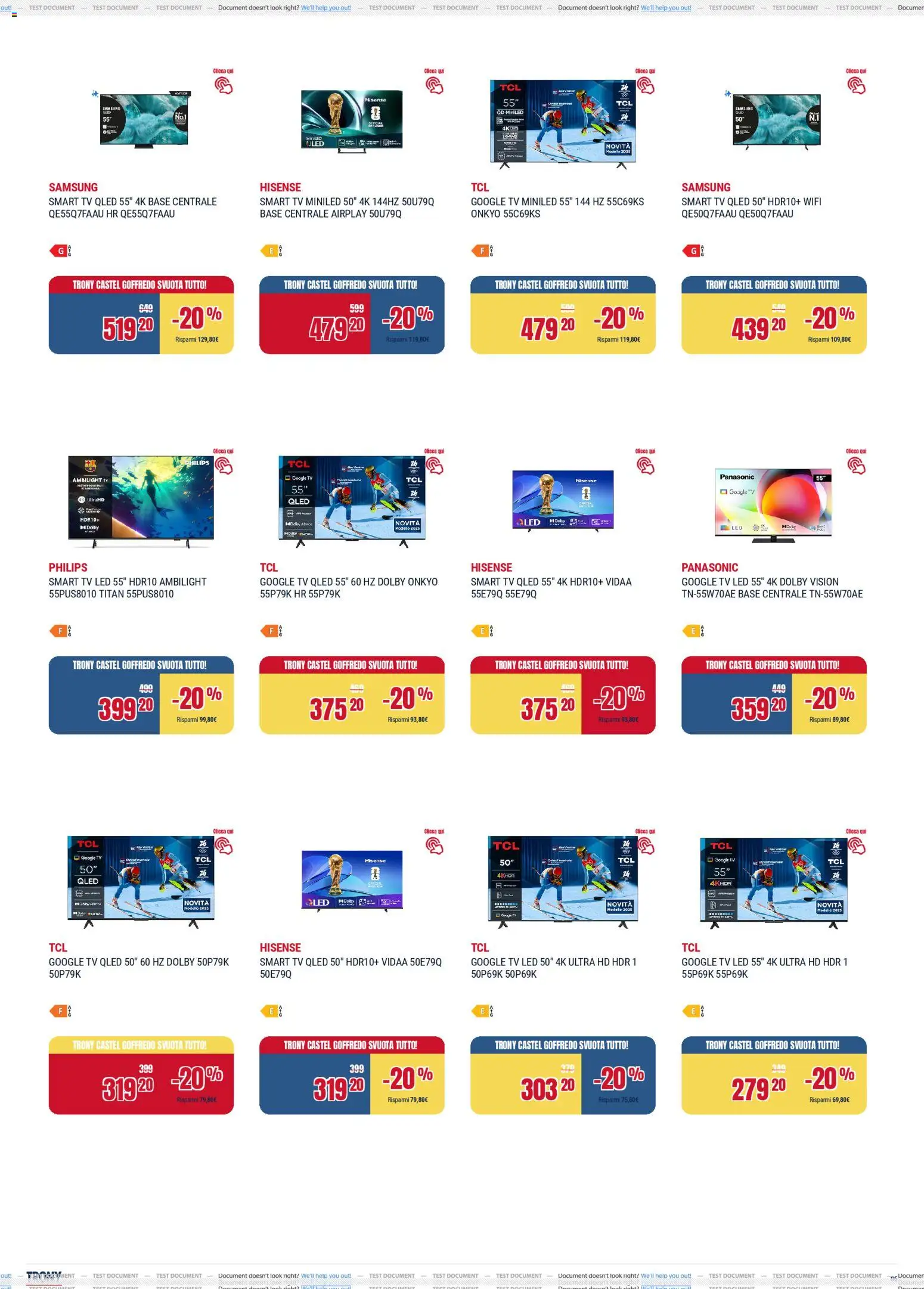 Volantino Trony del 17.04.2026 | Pagina: 6 | Prodotti: smart TV, TV, Samsung