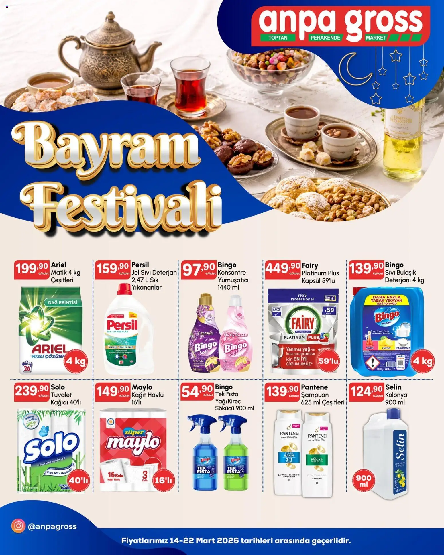 Anpa Gross Katalog - 14.03.2026 tarihinden itibaren geçerlidir | Sayfa: 16 | Ürünler: Tuvalet, Şampuan, Yumuşatıcı, Yağ