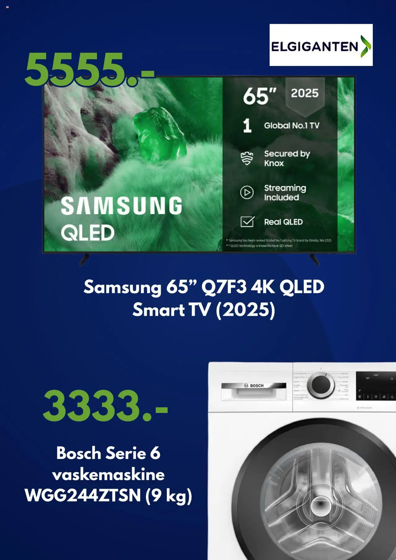 Elgiganten Tilbudsavis gyldig fra 17.08.2025 | Side: 2 | Produkter: Smart TV, Is, TV, Vaskemaskine