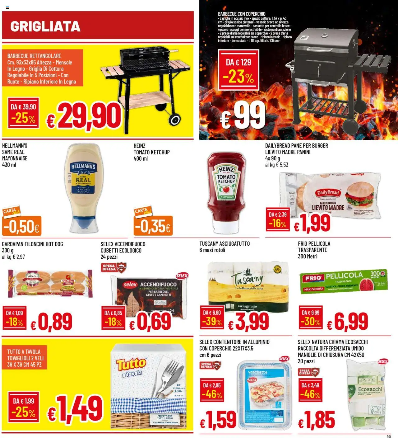 Volantino Galassia del 07.08.2025 | Pagina: 15 | Prodotti: Ketchup, Asciugatutto, Vassoio, Vaschette