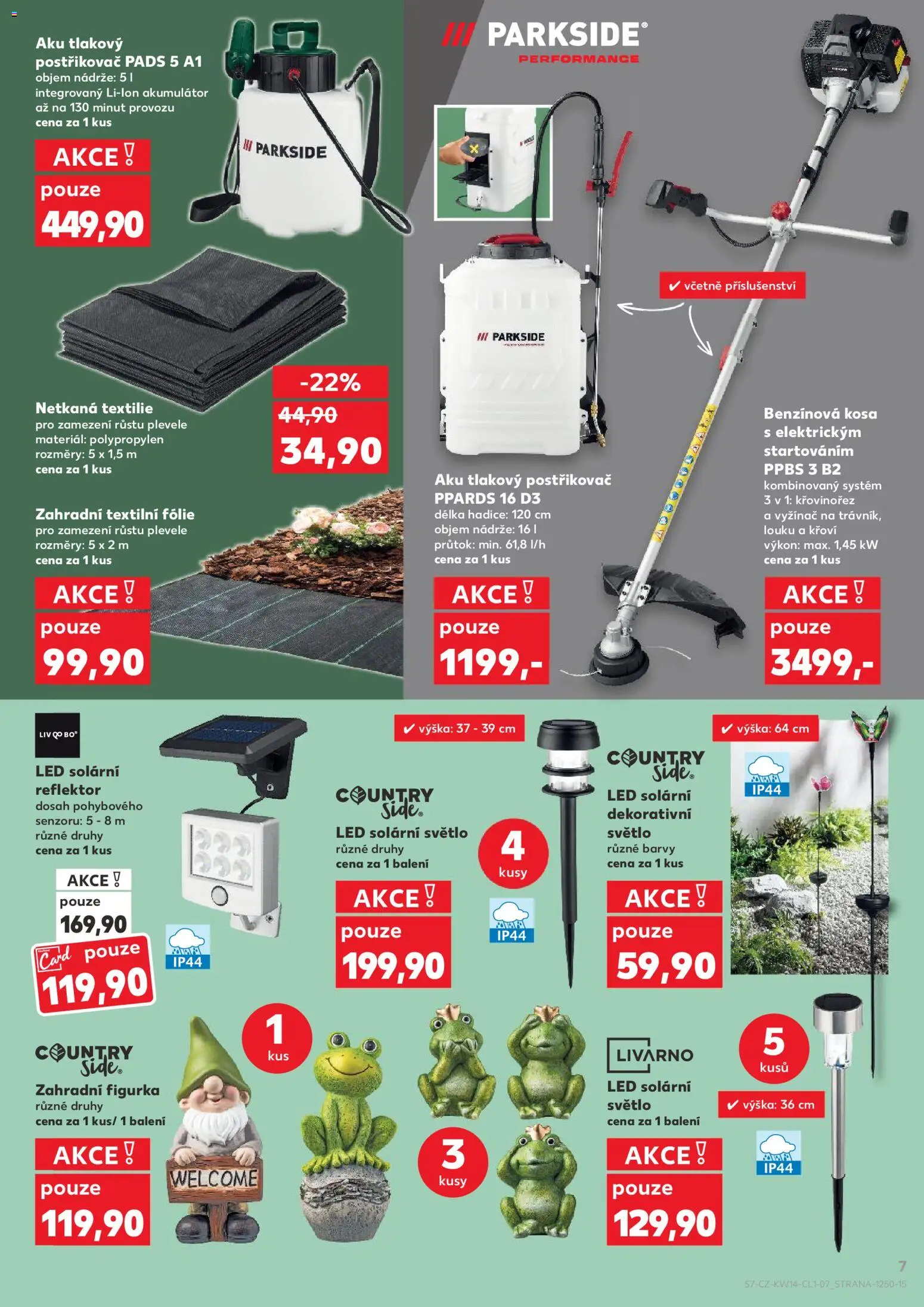 Kaufland - Kaufland leták od 01.04.2026 | Strana: 7 | Produkty: LED solární reflektor, Parkside, Reflektor, LED