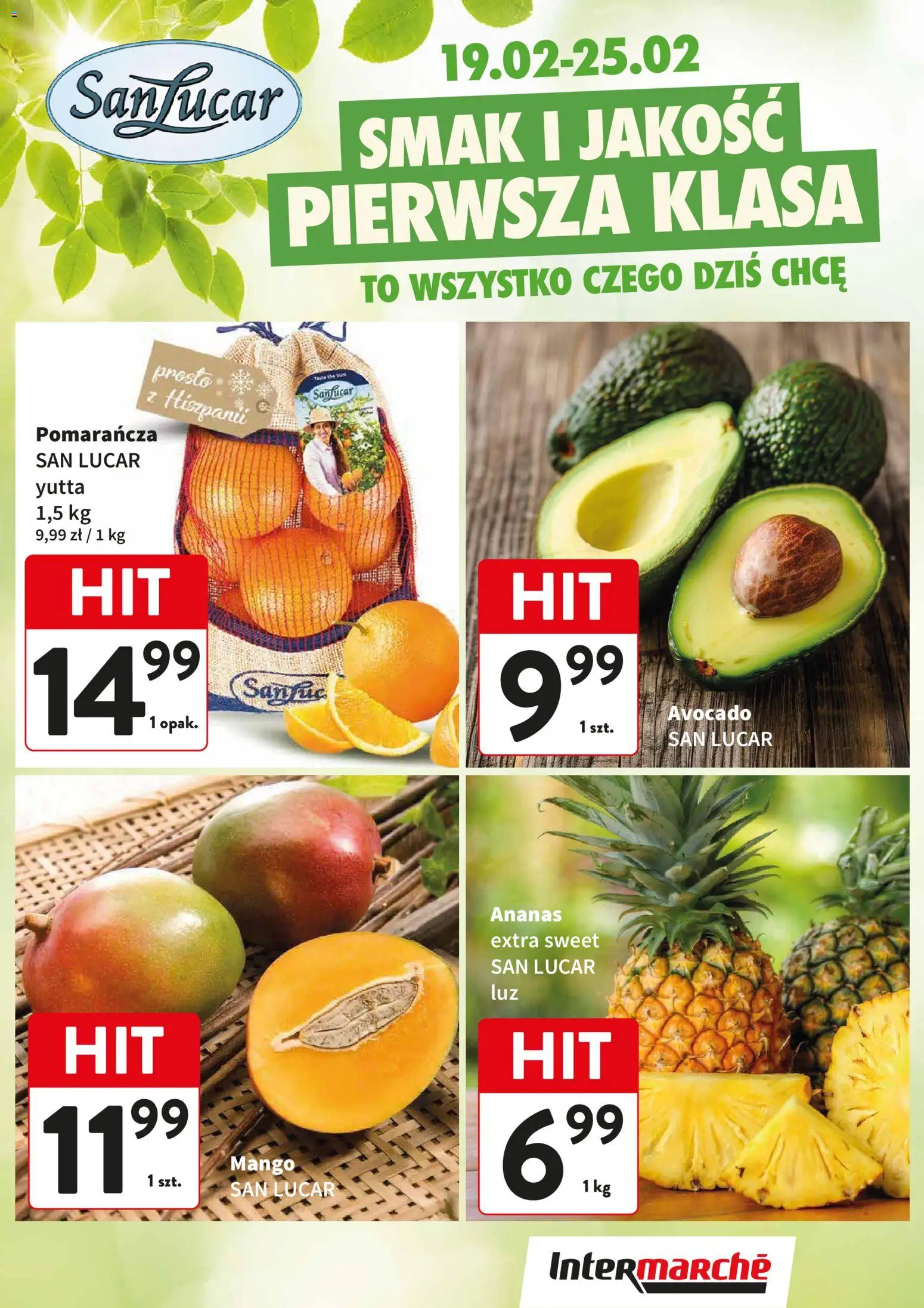 Intermarche Gazetka - Świeży Hit od 19.02.2026 | Strona: 1 | Produkty: Mango, Ananas