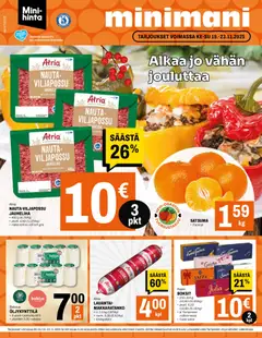 Minimani-mainoslehti voimassa 19.11.2025 alkaen