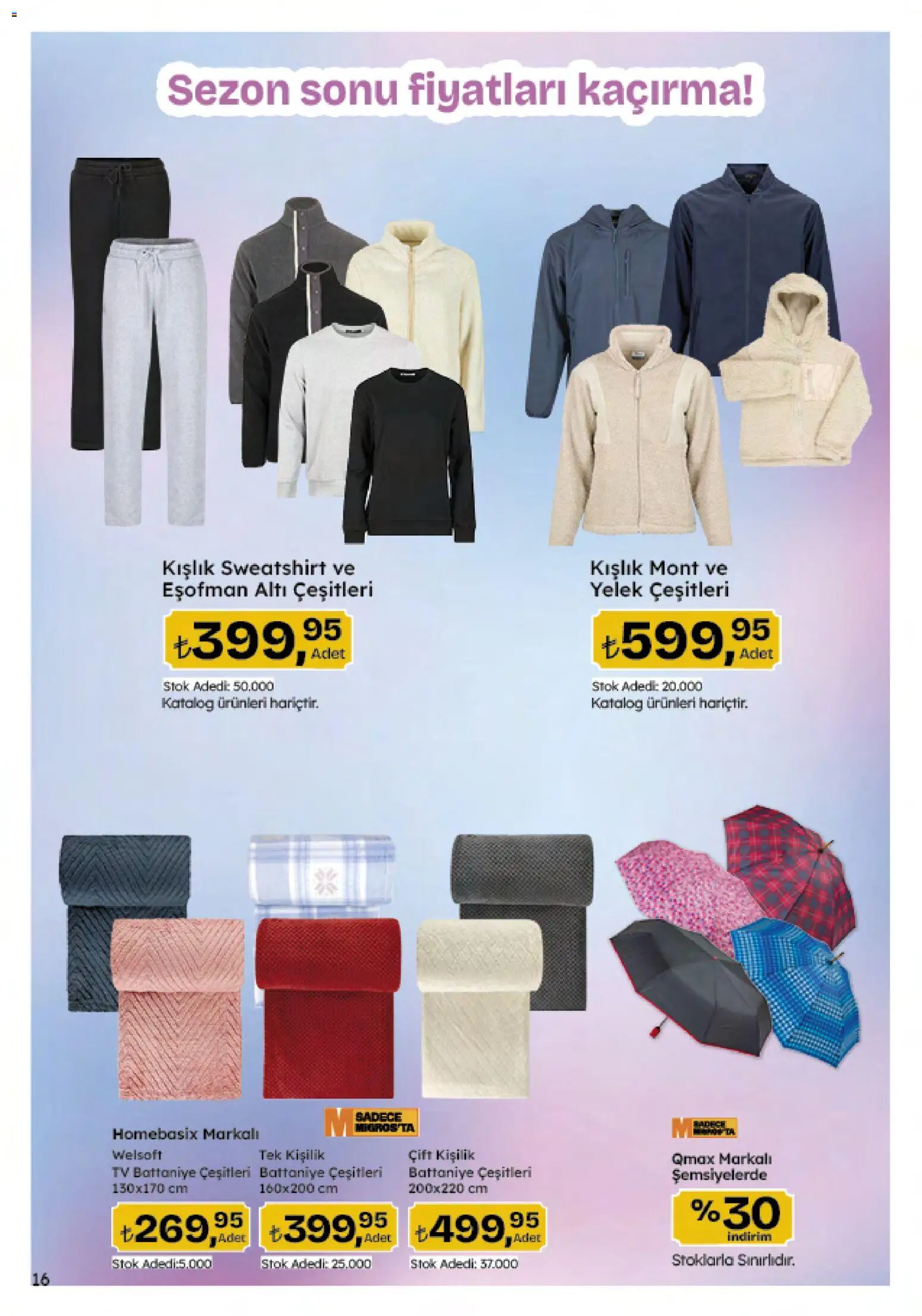 Migros Katalog - 5M Migroskop Dijital - 26.03.2026 tarihinden itibaren geçerlidir | Sayfa: 114 | Ürünler: Battaniye, Yelek, Mont, TV