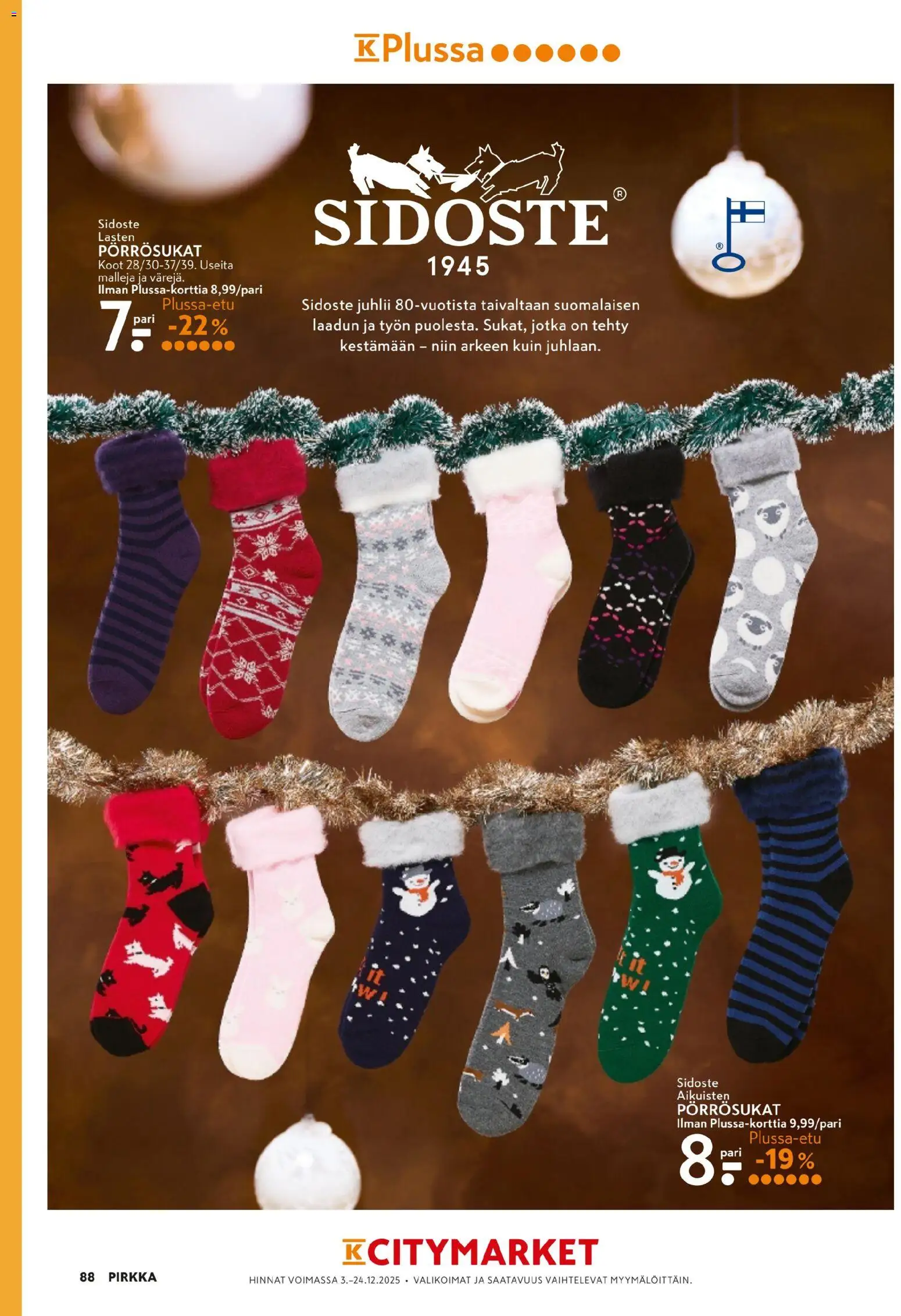 K-Market - Pirkka – voimassa 03.12.2025 alkaen | Sivu: 88
